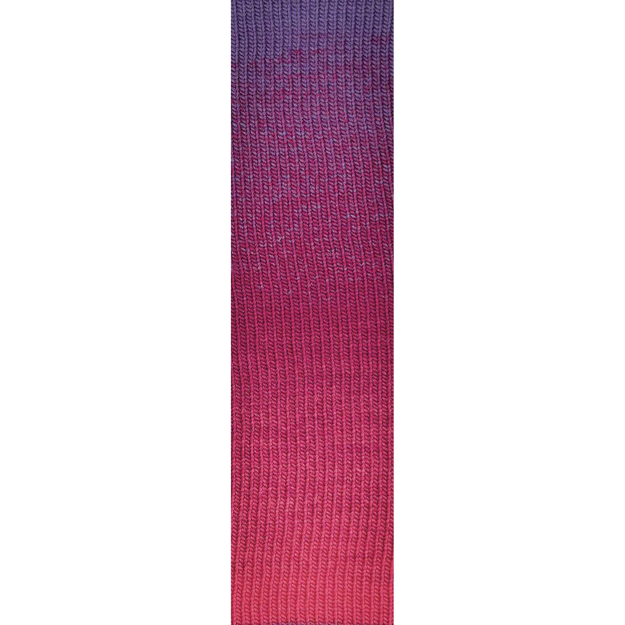 Poema 808 Flieder/Himbeere/Fuchsia von Laines Du Nord. 100% mulesing-freie Wolle für ein Garn dessen Farben sich in einer perfekten Sequenz zu einem Dégradé-Effekt verbinden.