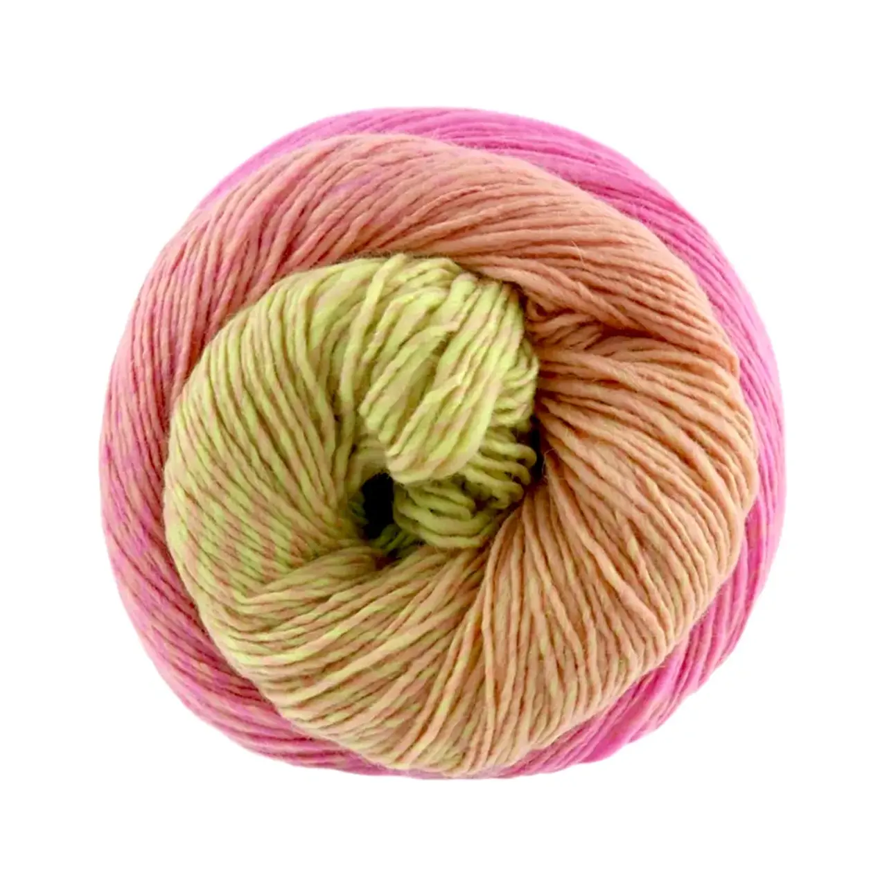 Poema Cashmere 204 Altrosa/Apricot/Zitronengelb von Laines Du Nord. Hier vereint sich die edelste Faser Kaschmir mit feinster Premium-Merinowolle um das eleganteste Gedicht des Strick-Universums zu komponieren.