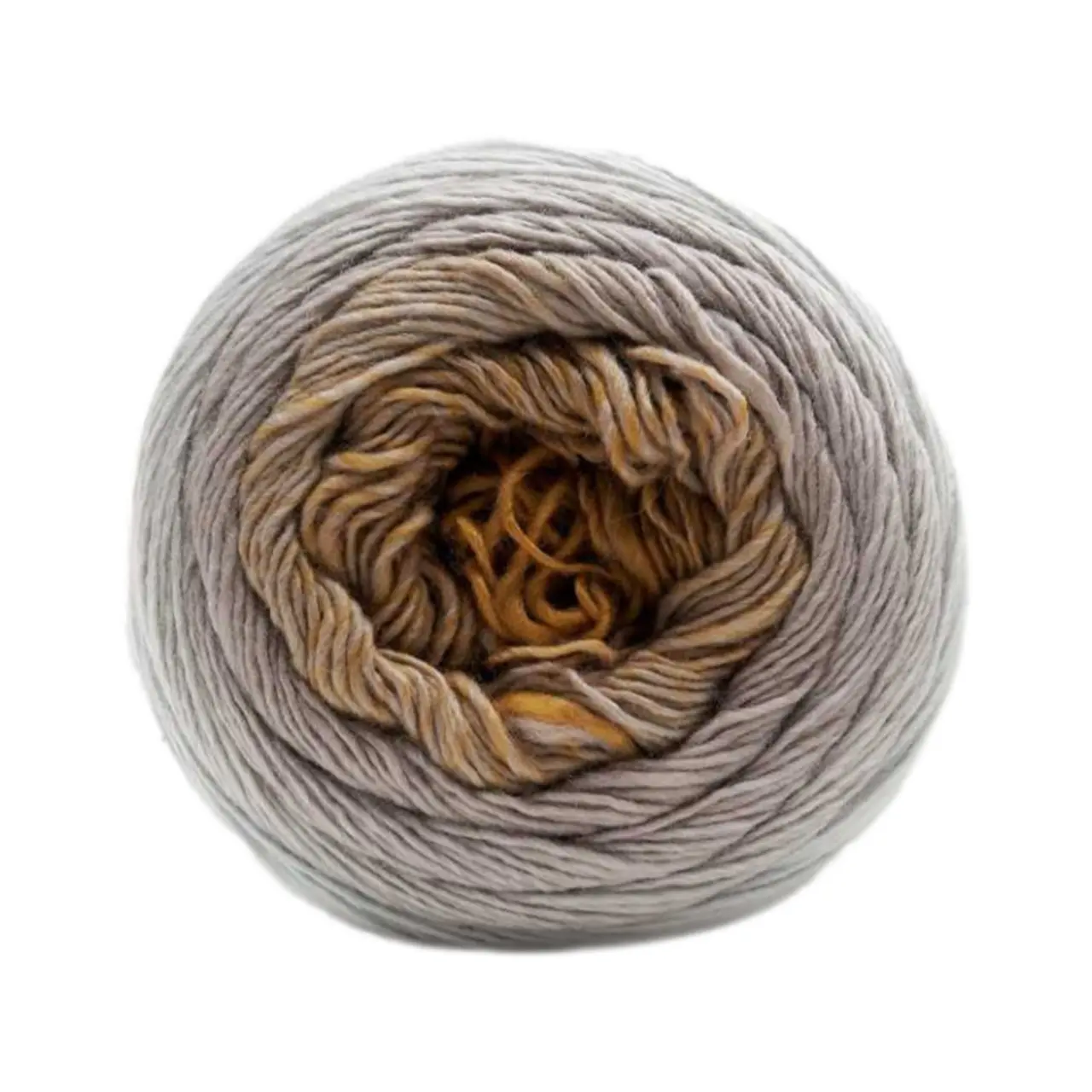 Poema Cashmere 51 Hellgrau/Goldgelb/Senf von Laines Du Nord. Hier vereint sich die edelste Faser Kaschmir mit feinster Premium-Merinowolle um das eleganteste Gedicht des Strick-Universums zu komponieren.