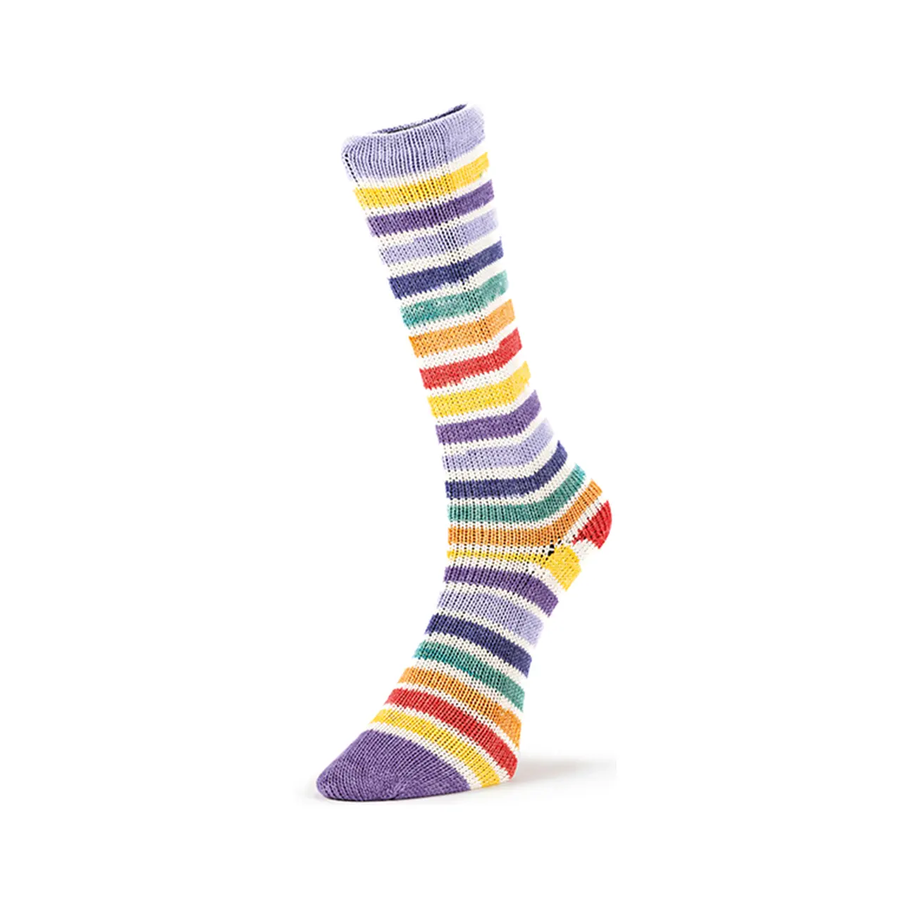 Summer Socks Infinity 300 Lila/Gelb/Rot/Orange/Petrol/Flieder von Laines Du Nord. Witzig und originell