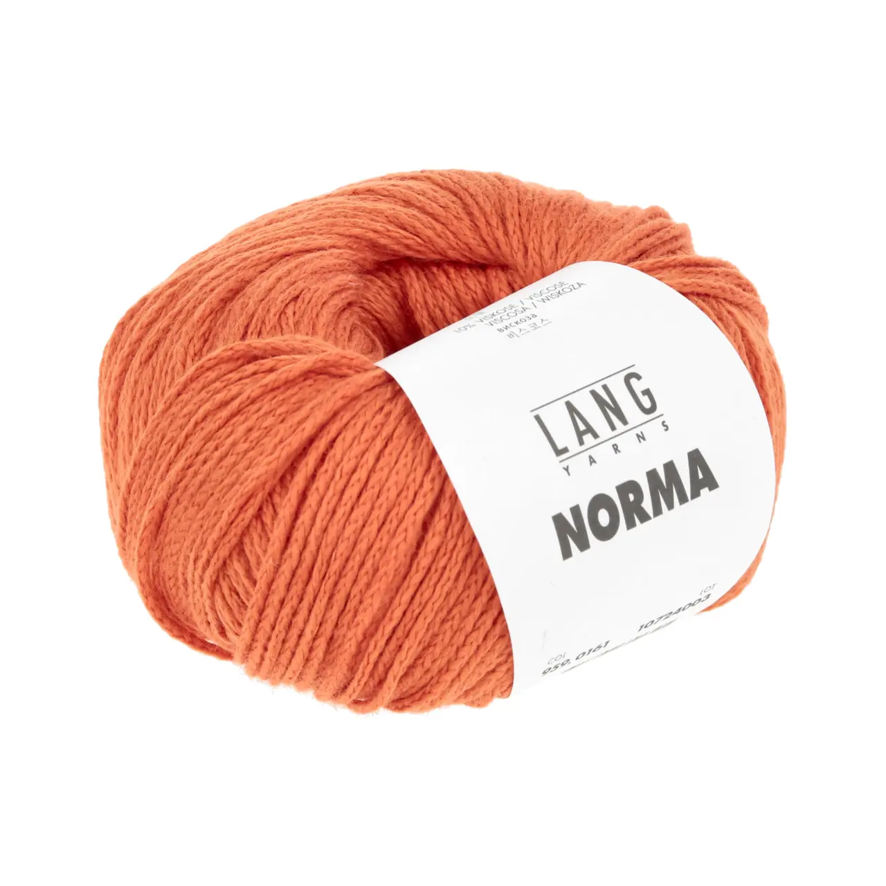 Norma 161 Tomate von Lang Yarns. Die Fasermischung aus feinster Baumwolle und hochwertiger Viskose macht aus diesem Garn einen Alleskönner. Der hautfreundliche Griff die Weichheit und das Volumen durch die innovative Konstruktion geben dem Garn einen wolligen Charakter. Ein typischer Vertreter der Ganzjahresgarne.
