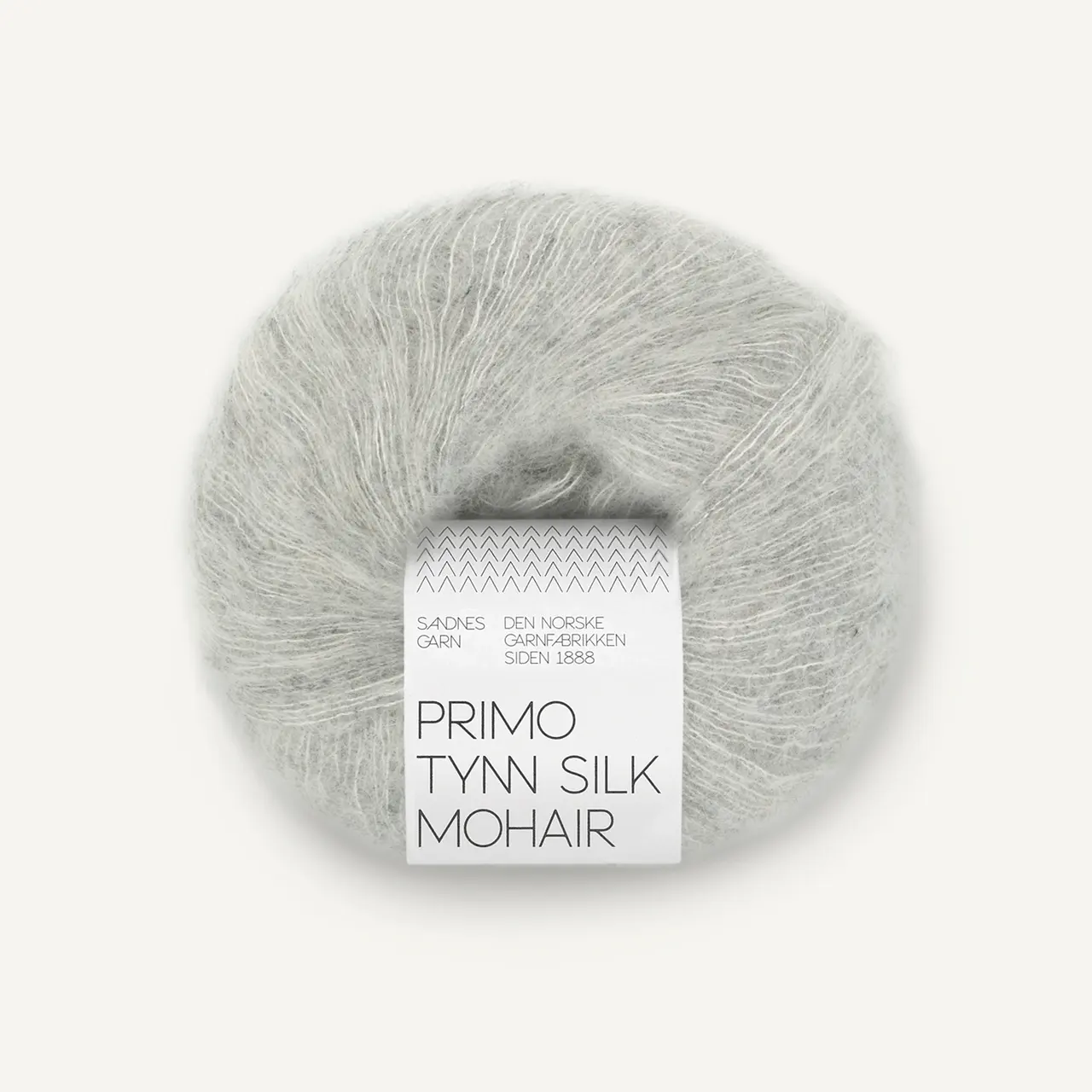 Primo Tynn Silk Mohair 1022 Lys Grå Melert von Sandnes Garn. Ein exklusives Garn als erlesene Mischung aus Seide und Mohair ganz ohne Wolle.