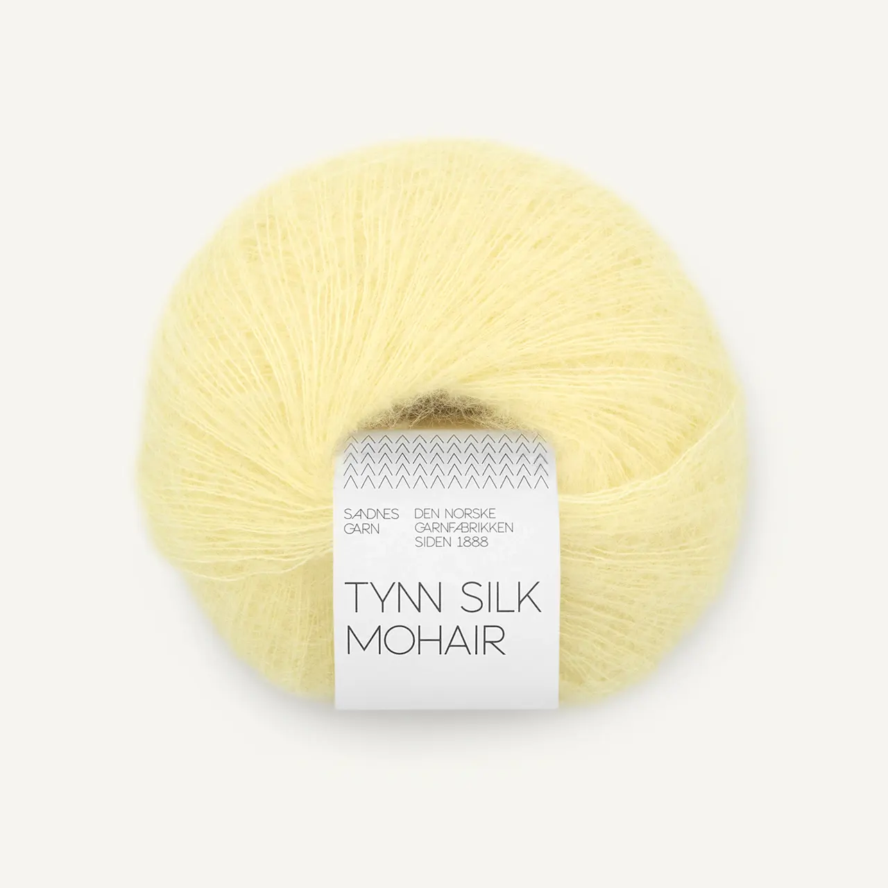 Tynn Silk Mohair 9602 Lemonade von Sandnes Garn. Eine weiche und luxuriöse Mischung aus feinstem Mohair Wolle und Seide.