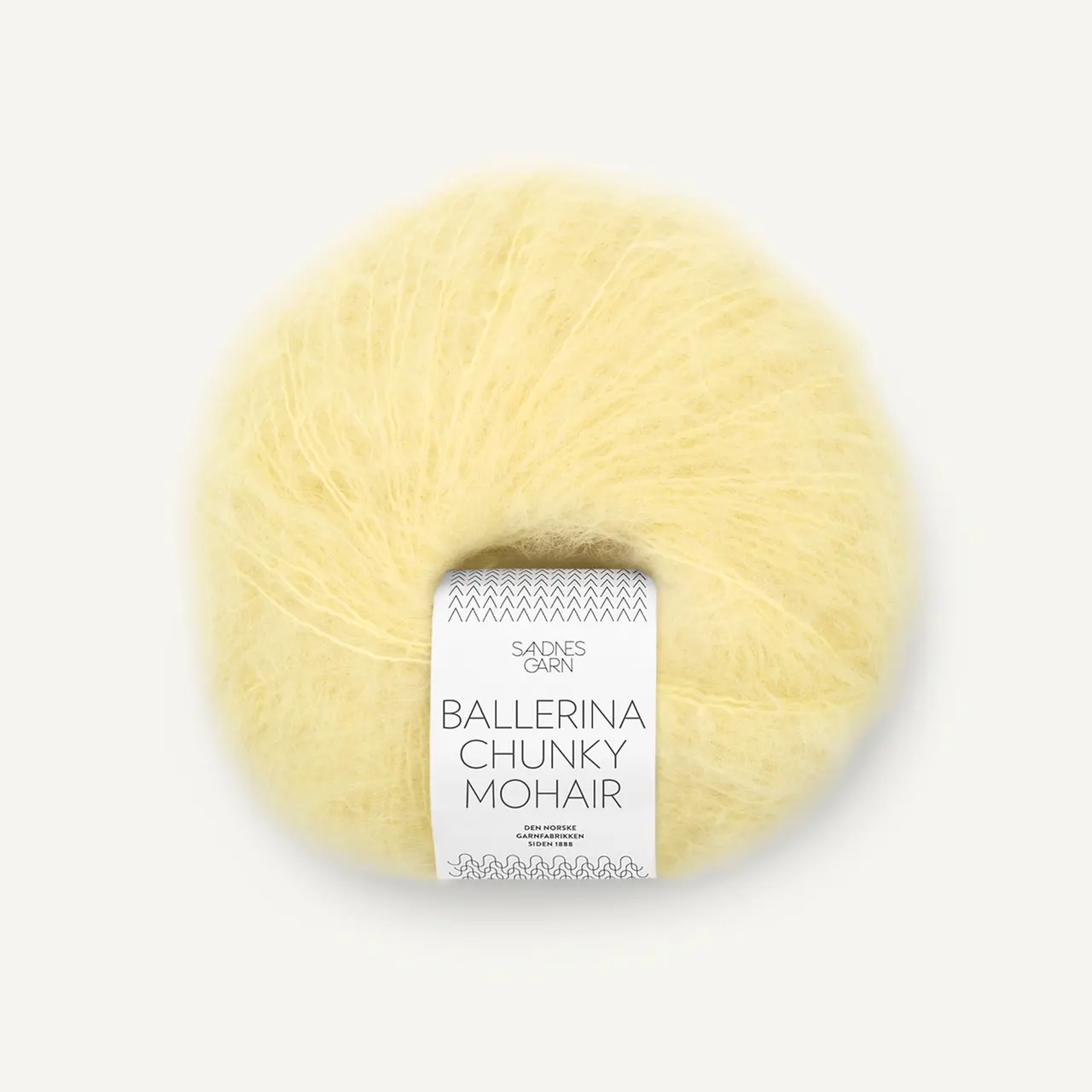 Ballerina Chunky Mohair 9602 Lemonade von Sandnes Garn. Wunderschön weich und flauschig wie eine Wolke.