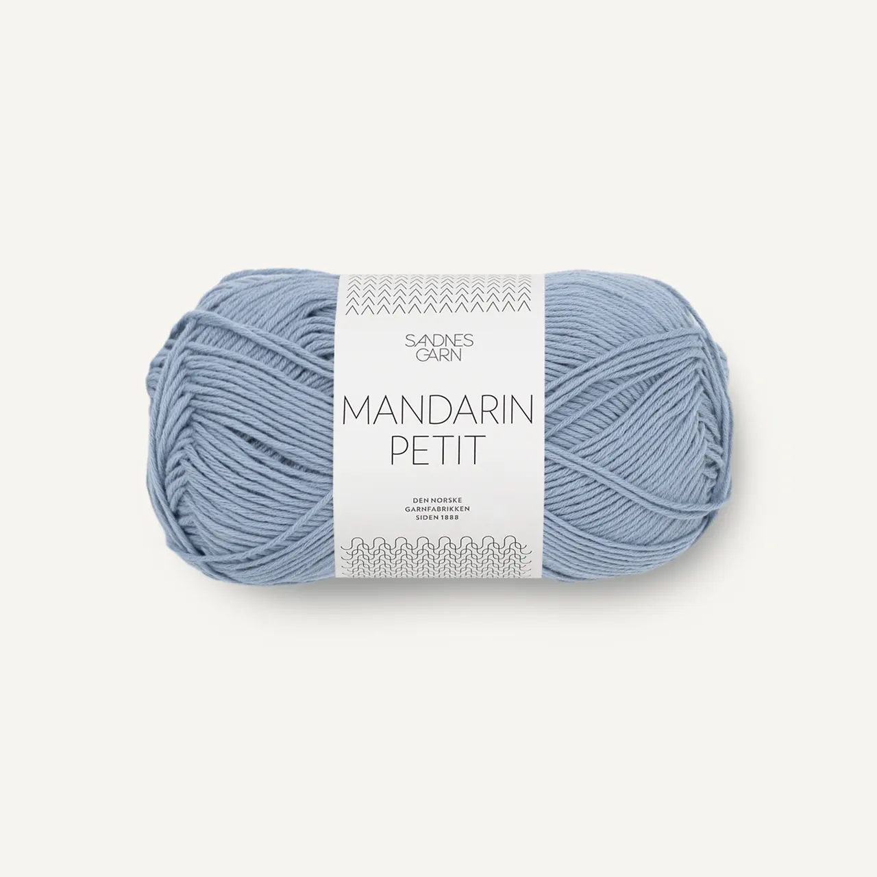 Mandarin petit 6032 Blå Hortensia von Sandnes Garn. Herrlich weiches Baumwollgarn das sich für Babys Kinder und Erwachsene eignet.