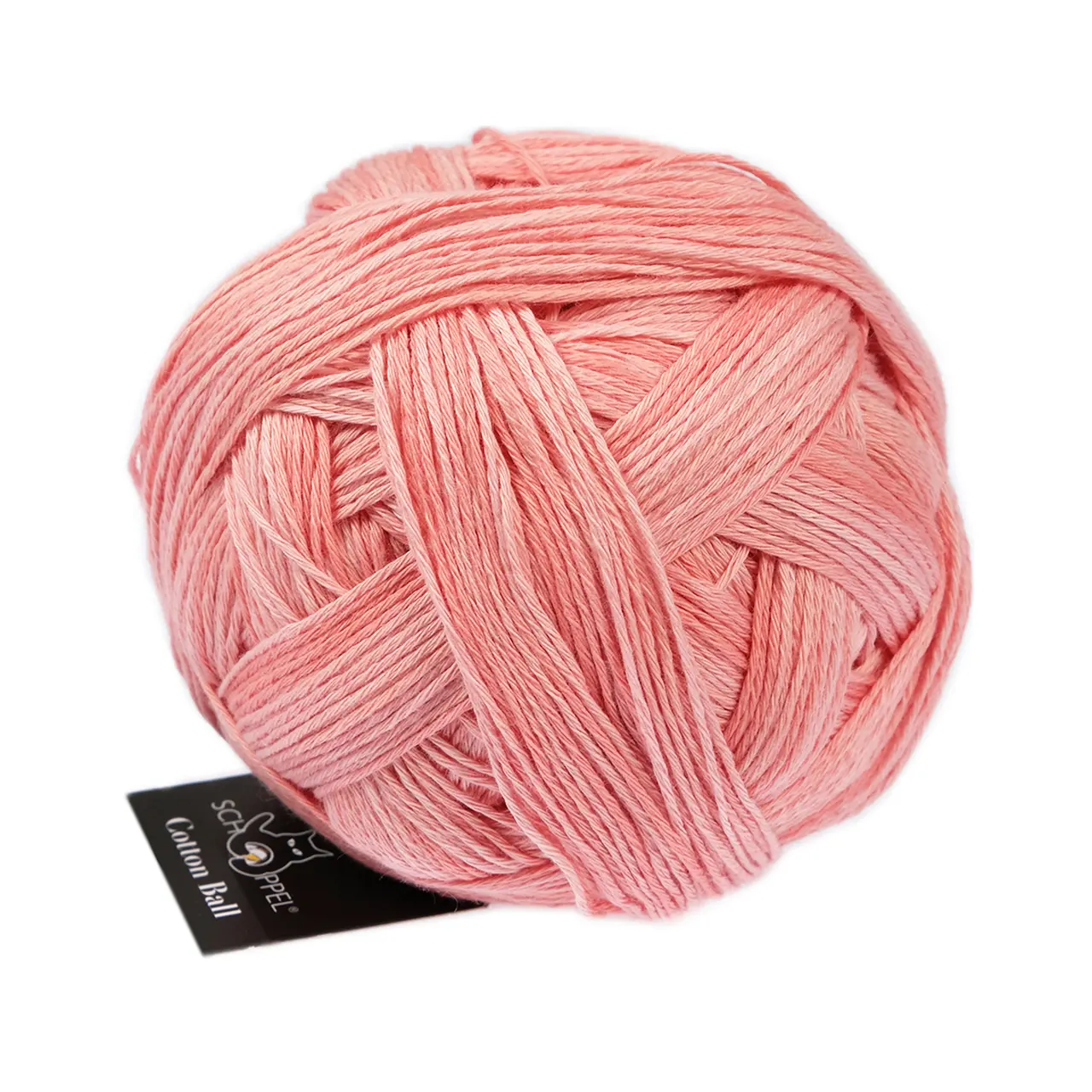 Cotton Ball 2611 Lachs Shadow von Schoppel. Europäisches Baumwollgarn aus griechischem Anbau. Wasser- und resourcenschonende Herstellung in der EU. Gefärbt in Shadow Colorits.