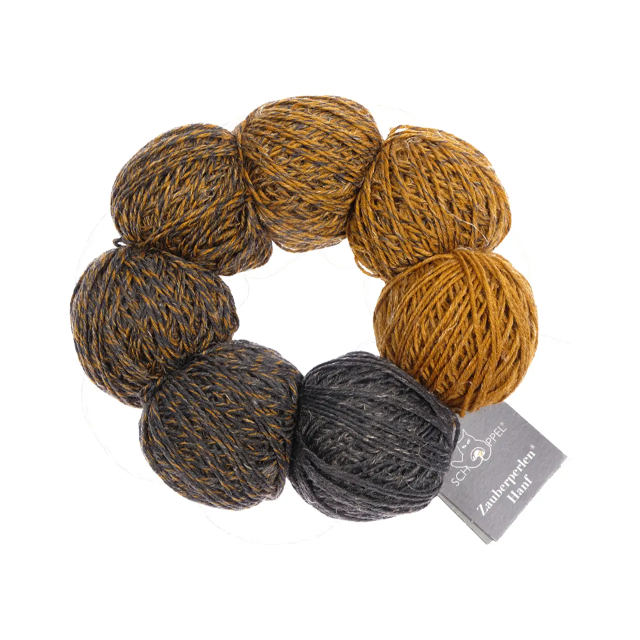 Zauberperlen® Hanf 2524 Filomela von Schoppel. Ein Malkasten aus Wolle. Ihr individuelles Farbspiel entsteht durch das Verbinden der Minibälle.Nach dem Abziehen mit fortlaufenden Nummern kennzeichnen.