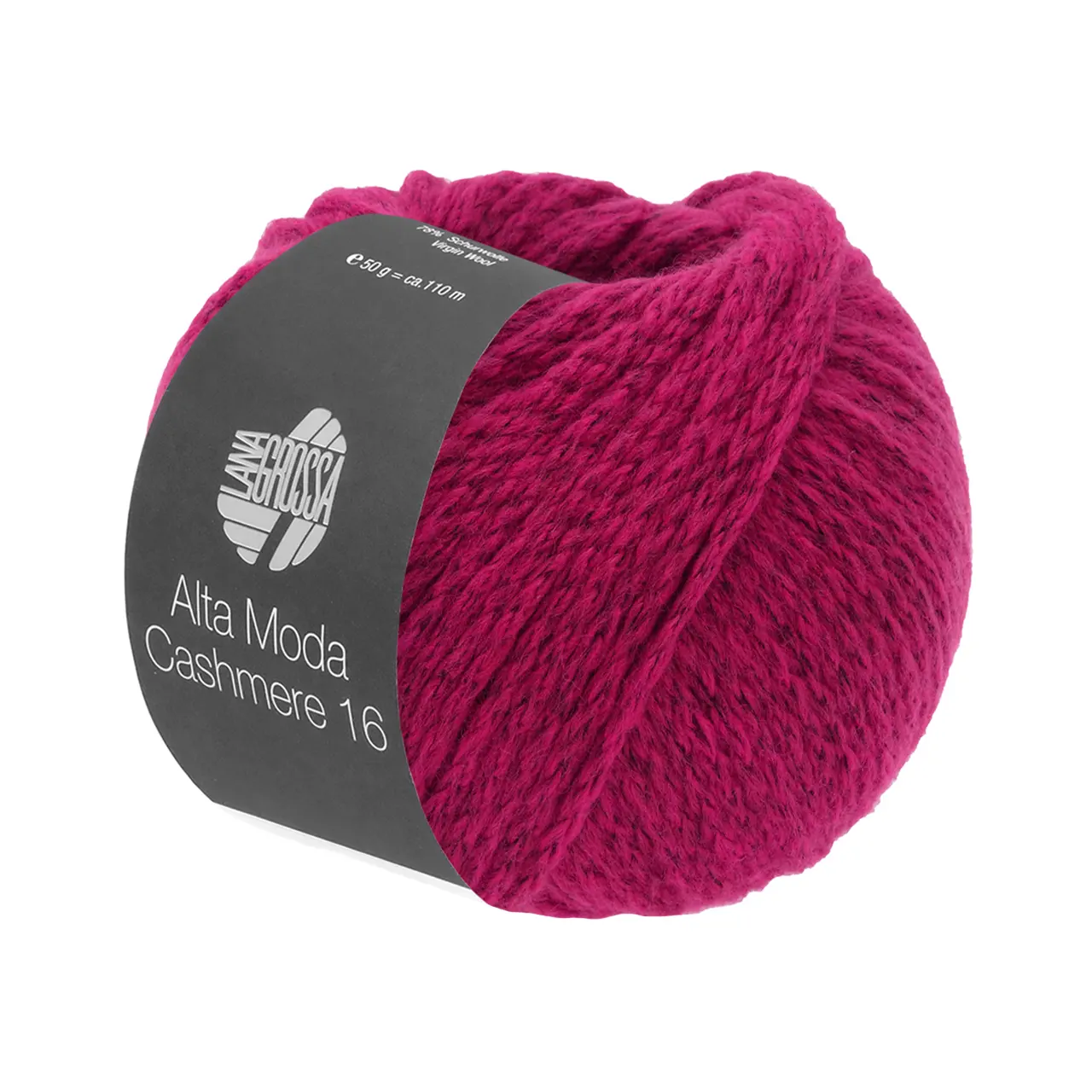 Alta Moda Cashmere 16 85 Fuchsia von Lana Grossa. Feinste 16 Mikron Merinowolle mit Kaschmiranteil