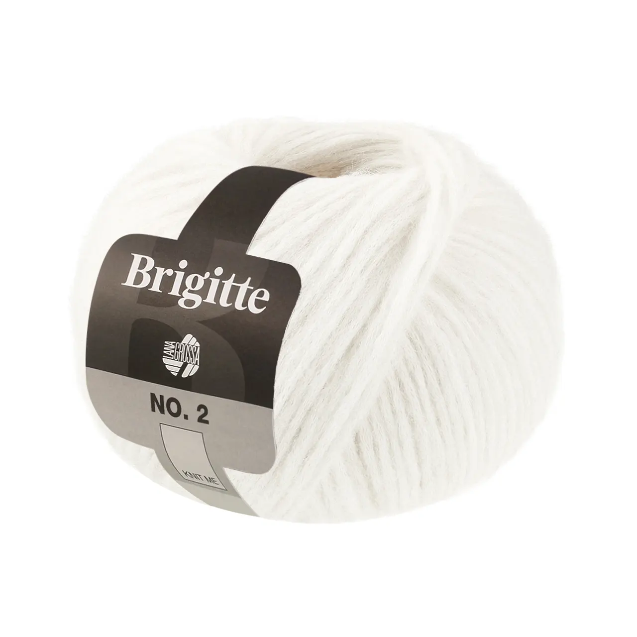 Brigitte No. 2 80 Weiß von Lana Grossa. Edle Netzgarnstruktur aus Alpaka und Baumwolle