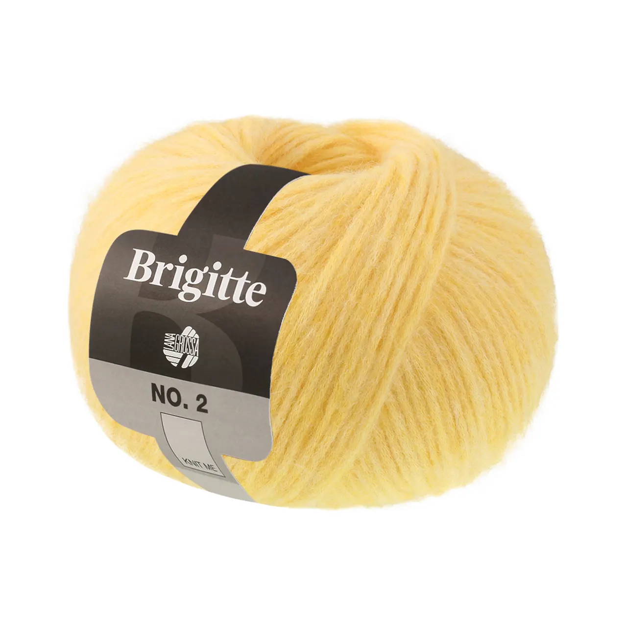 Brigitte No. 2 81 Gelb von Lana Grossa. Edle Netzgarnstruktur aus Alpaka und Baumwolle