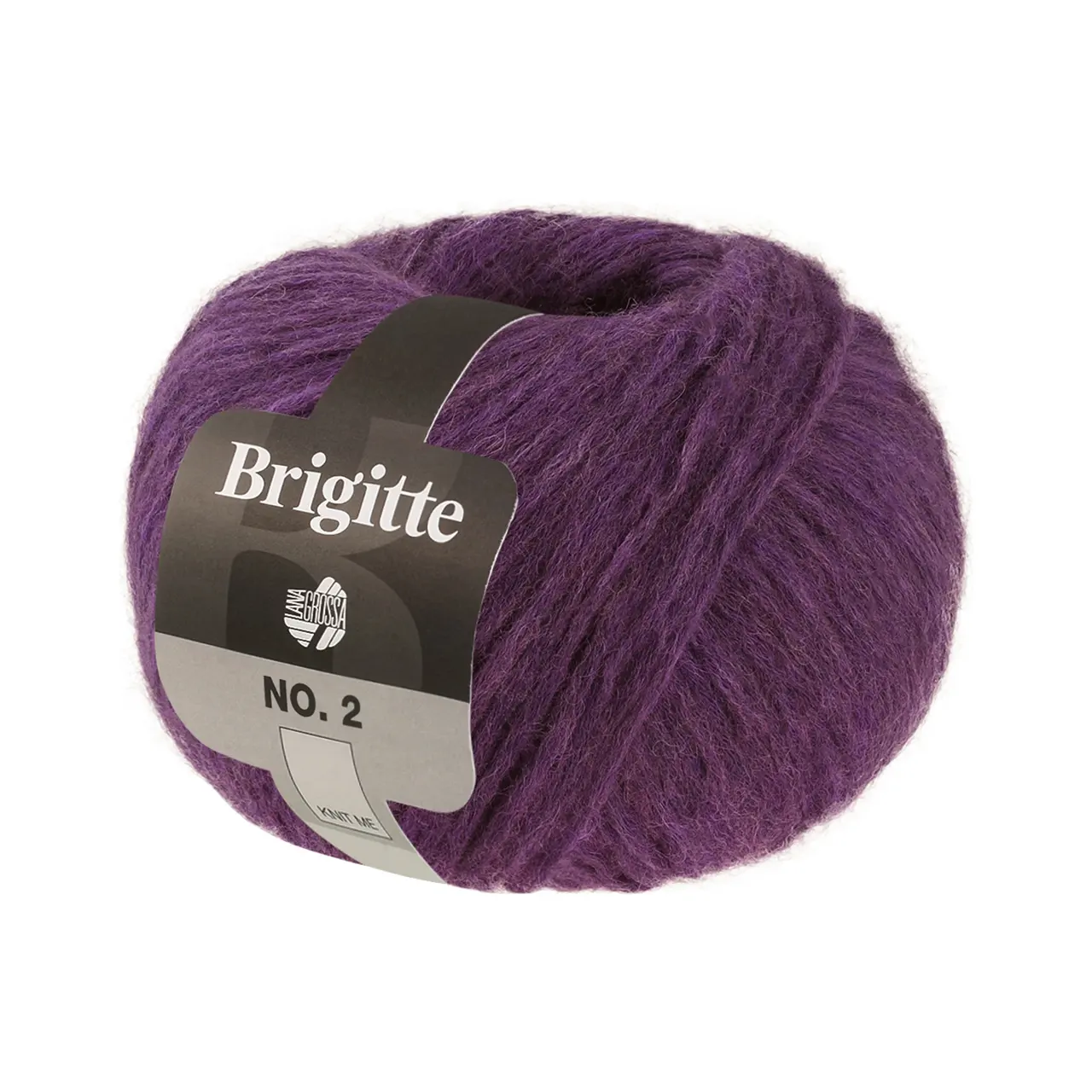 Brigitte No. 2 85 Dunkelviolett von Lana Grossa. Edle Netzgarnstruktur aus Alpaka und Baumwolle
