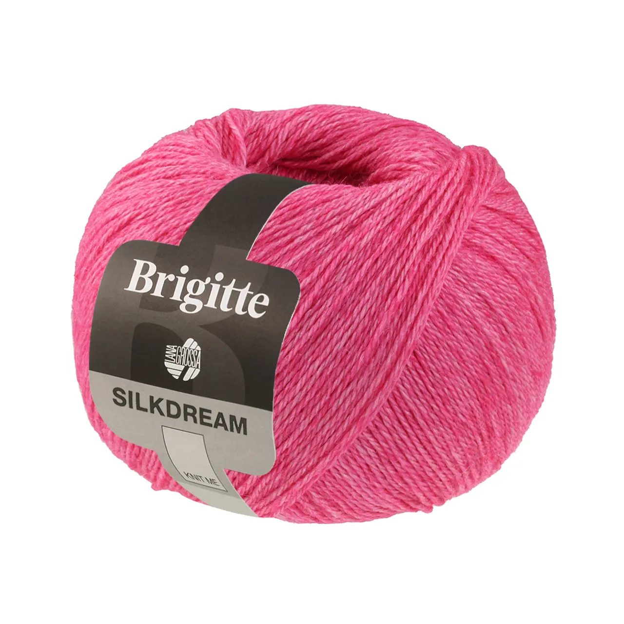 Brigitte Silkdream 24 Pink von Lana Grossa. Zartes klassisch gezwirntes Garn aus Maulbeerseide und Merino mit Mohairfasern umhüllt - Für größer