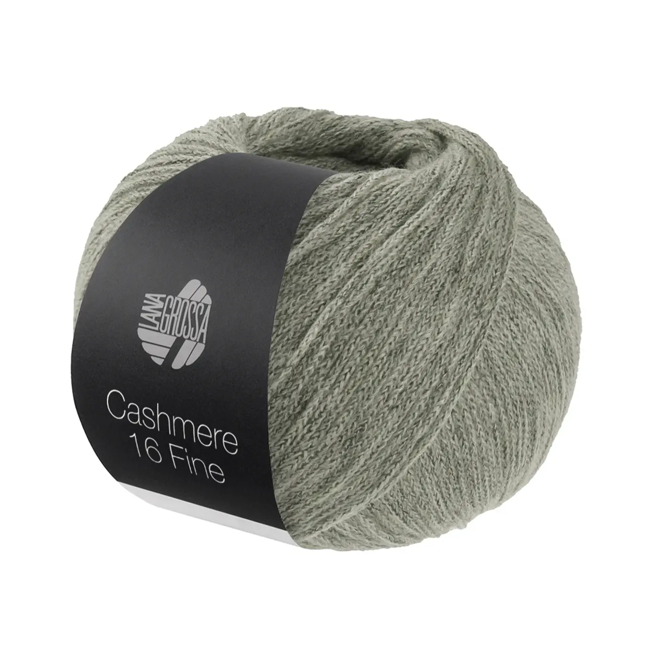 Cashmere 16 Fine 72 Helles Graugrün von Lana Grossa. Kettengarn aus Kaschmir- und Merinowolle