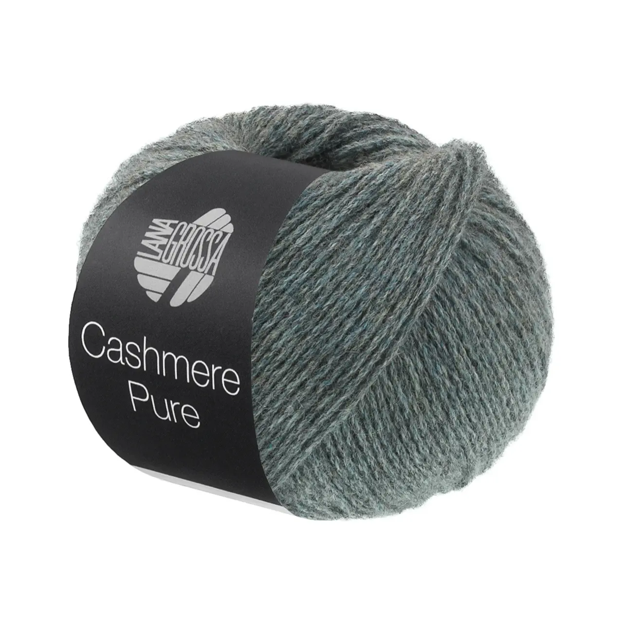 Cashmere Pure 34 Graublau von Lana Grossa. Klassisch verzwirntes reines Kaschmirgarn