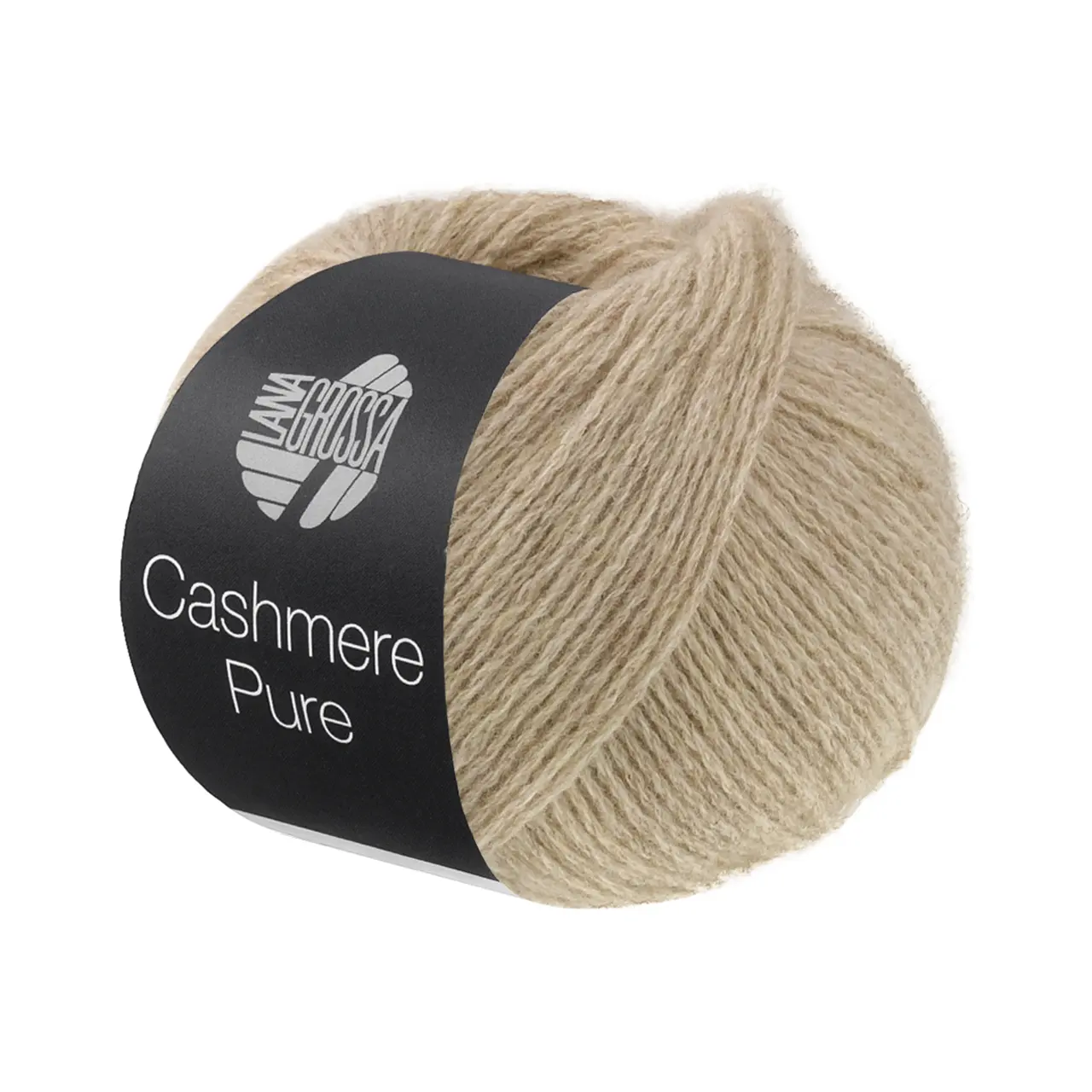 Cashmere Pure 36 Hellbeige von Lana Grossa. Klassisch verzwirntes reines Kaschmirgarn