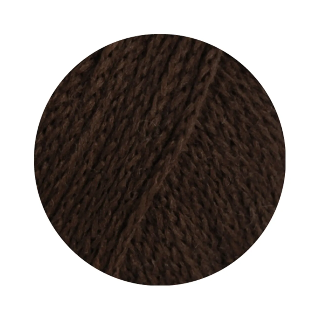 Cool Merino 44 Dunkles Graubraun von Lana Grossa. Leichtes Kettengarn aus klassischer Merinowolle
