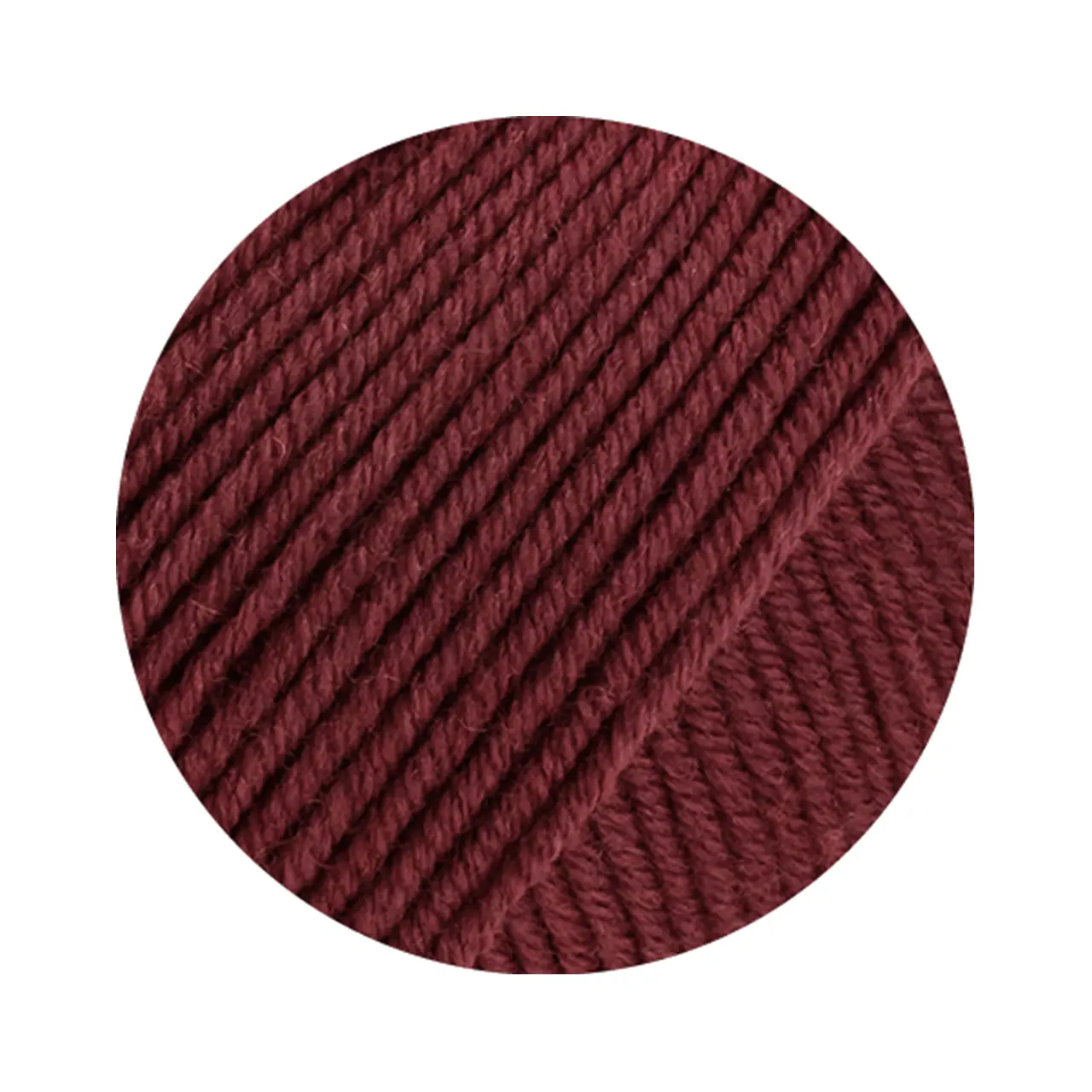 Cool Wool Big Mélange 1700 Weinrot Meliert von Lana Grossa. Extrafeine Merinowolle waschmaschinenfest und filzfrei