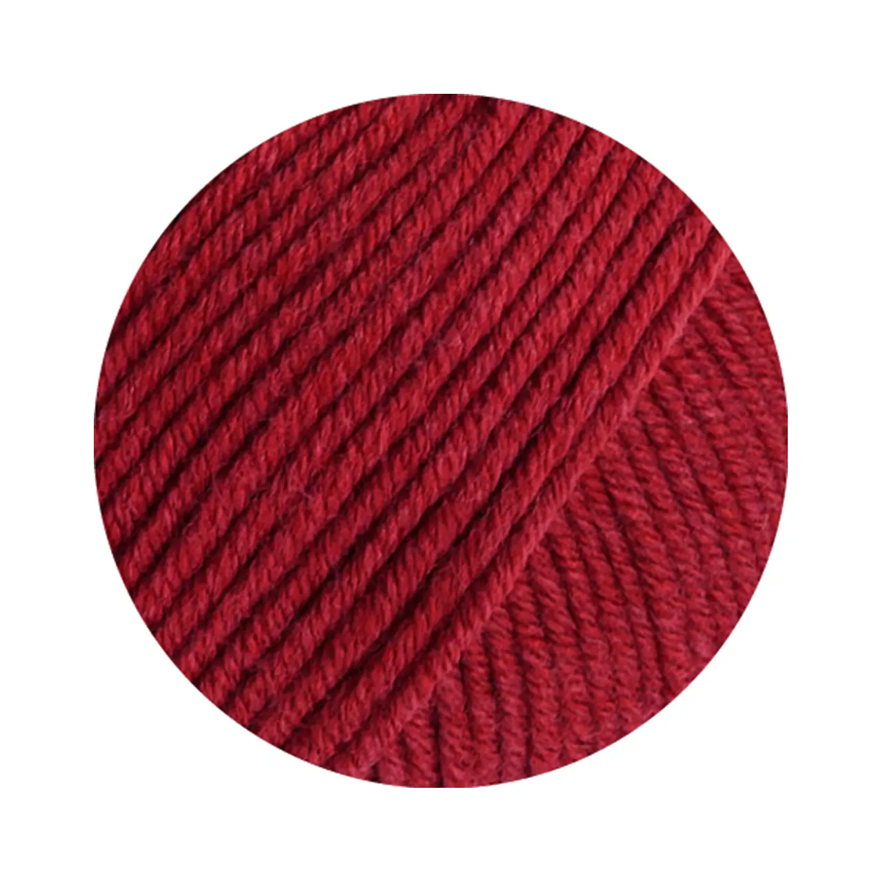Cool Wool Big Mélange 1701 Kirschrot Meliert von Lana Grossa. Extrafeine Merinowolle waschmaschinenfest und filzfrei