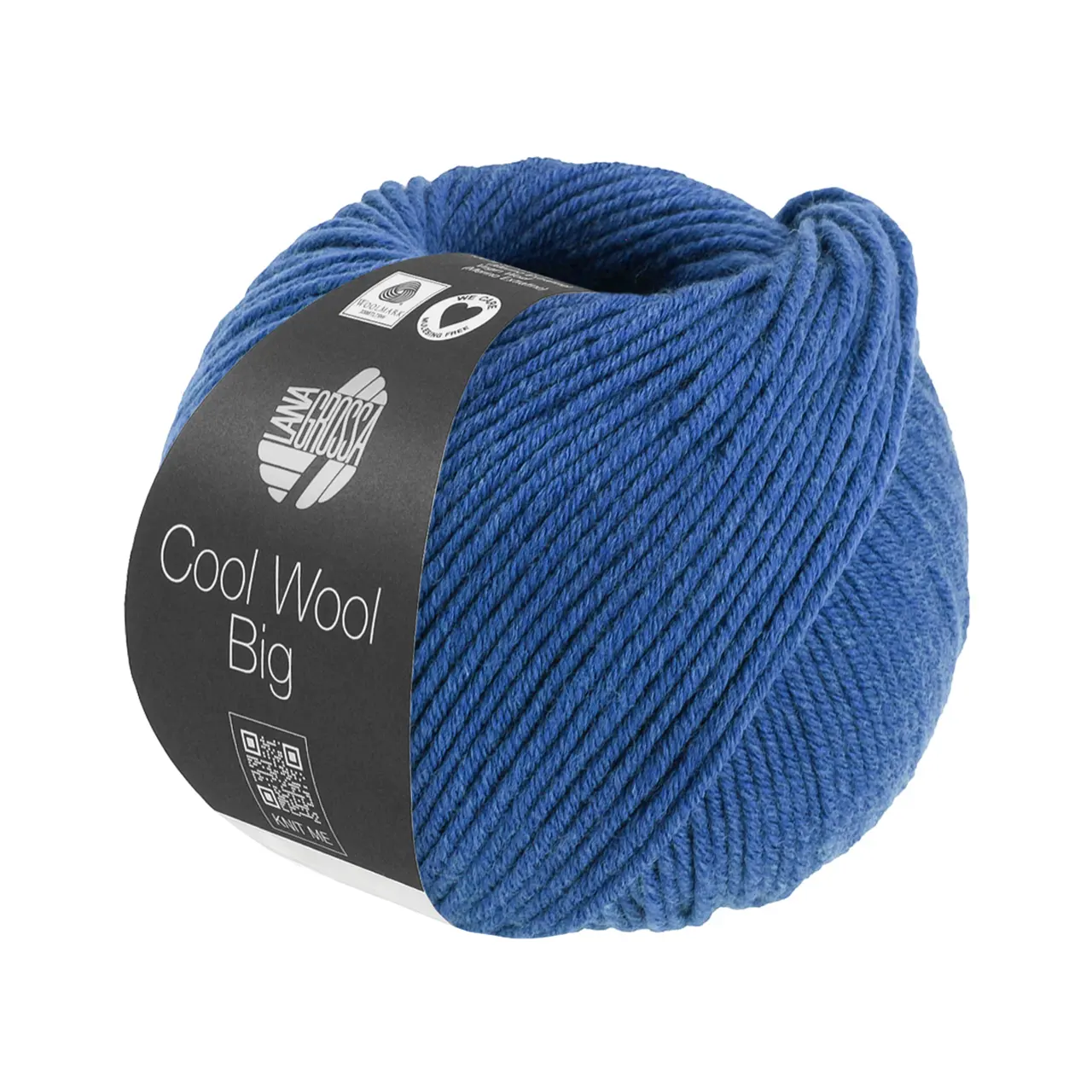 Cool Wool Big Mélange 1703 Blau Meliert von Lana Grossa. Extrafeine Merinowolle waschmaschinenfest und filzfrei