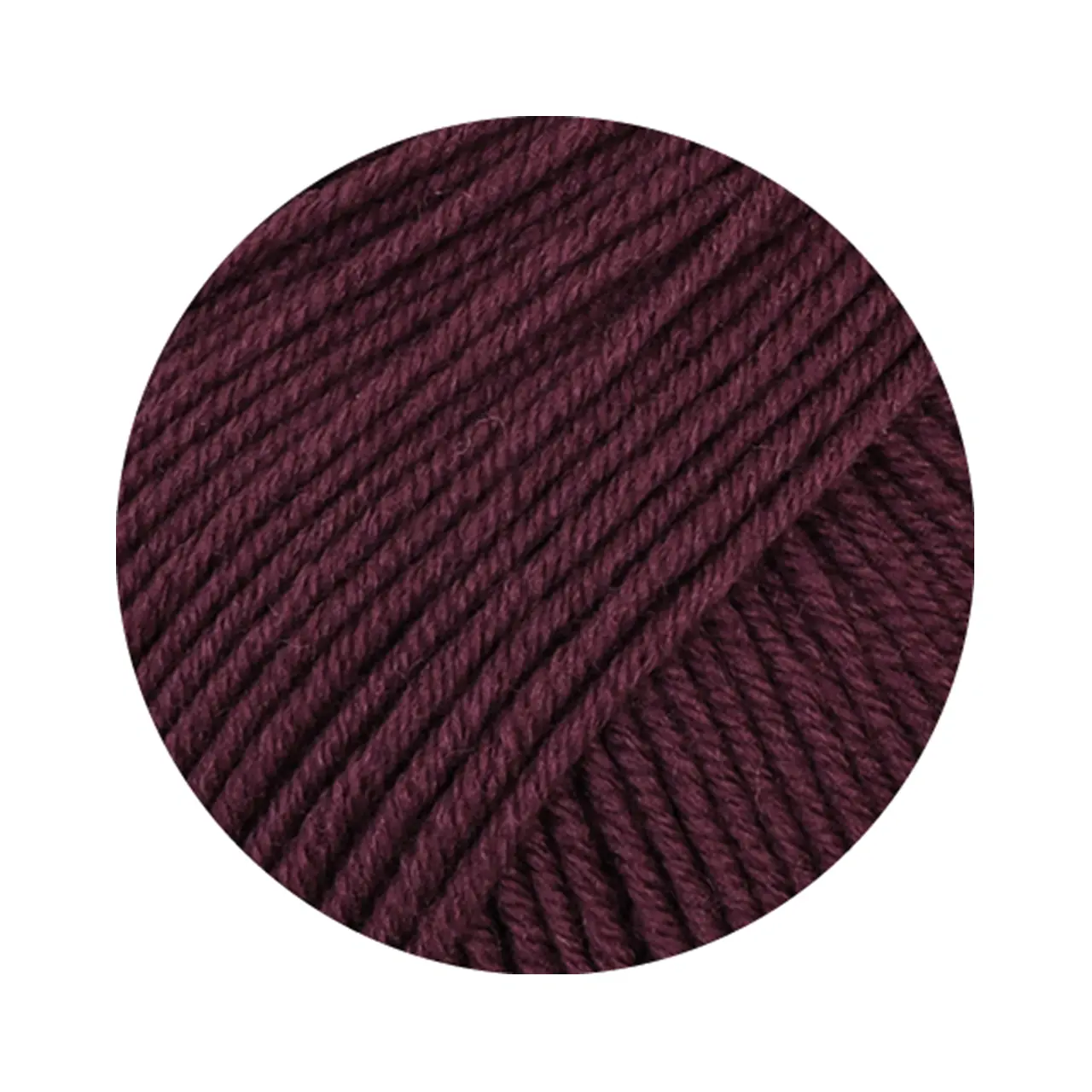 Cool Wool Big Uni 1044 Schwarzrot von Lana Grossa. Extrafeine Merinowolle waschmaschinenfest und filzfrei