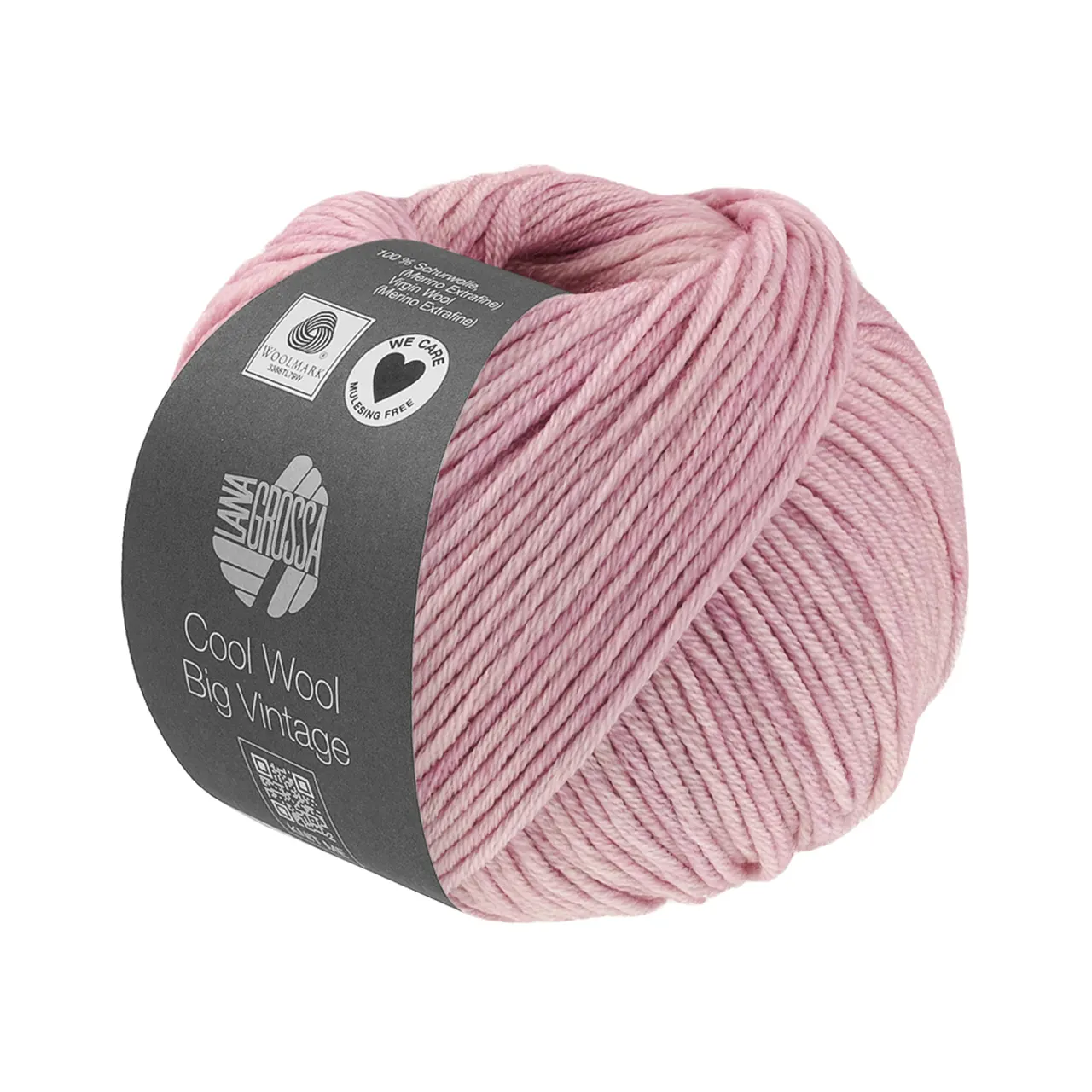 Cool Wool Big Vintage 7193 Flieder von Lana Grossa. Klassiker aus purer extrafeiner Merinowolle mit Ton-in-Ton Farbeffekt waschmaschinenfest und filzfrei (We Care).