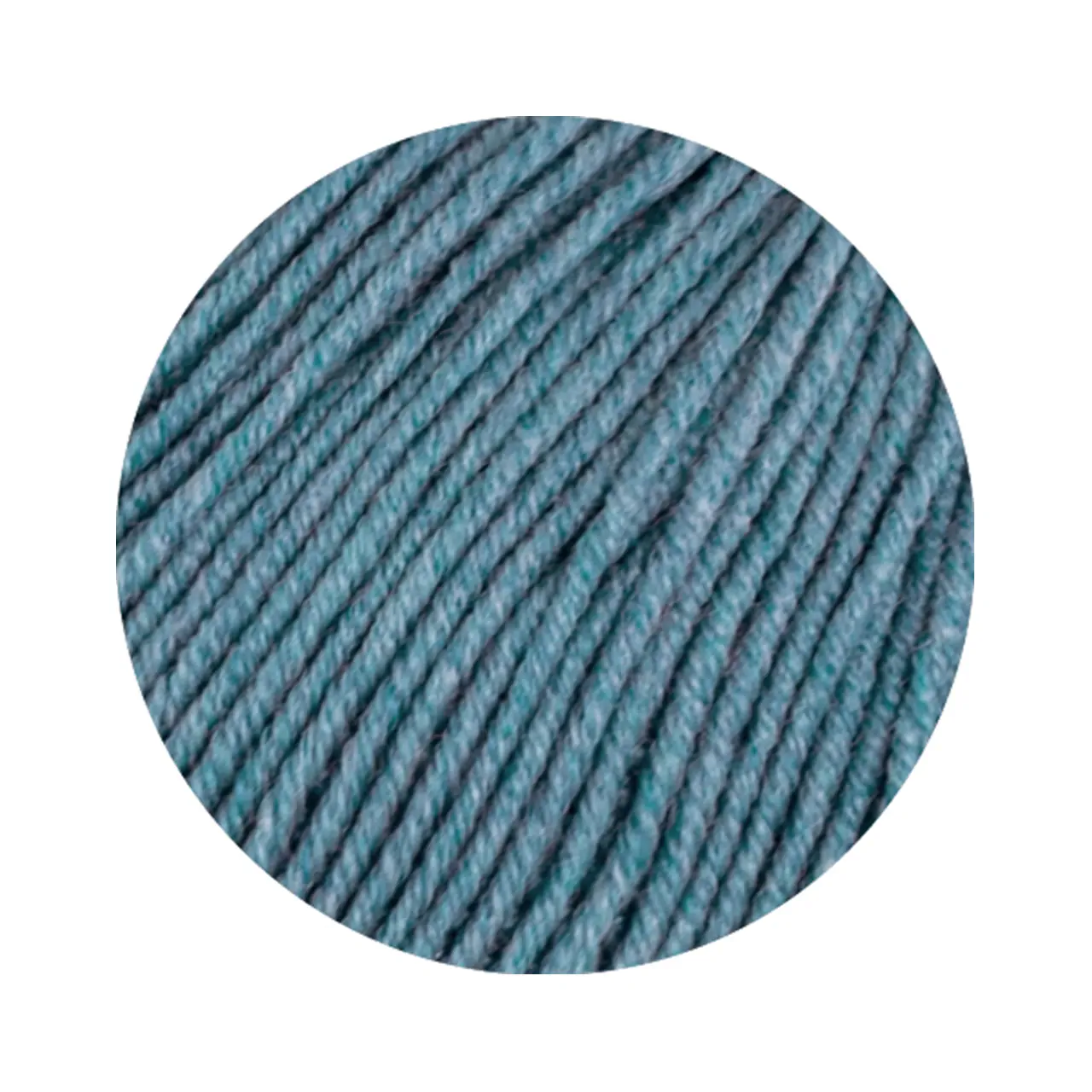 Cool Wool Mélange 1433 Taubenblau Meliert von Lana Grossa. Extrafeine Merinowolle waschmaschinenfest und filzfrei