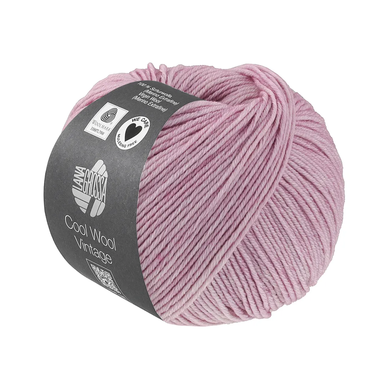 Cool Wool Vintage 7397 Fliederrosa von Lana Grossa. Merinoklassiker mit Ton-in-Ton Farbeffekt - Für größere einfarbige Projekte empfehlen wir jeweils m