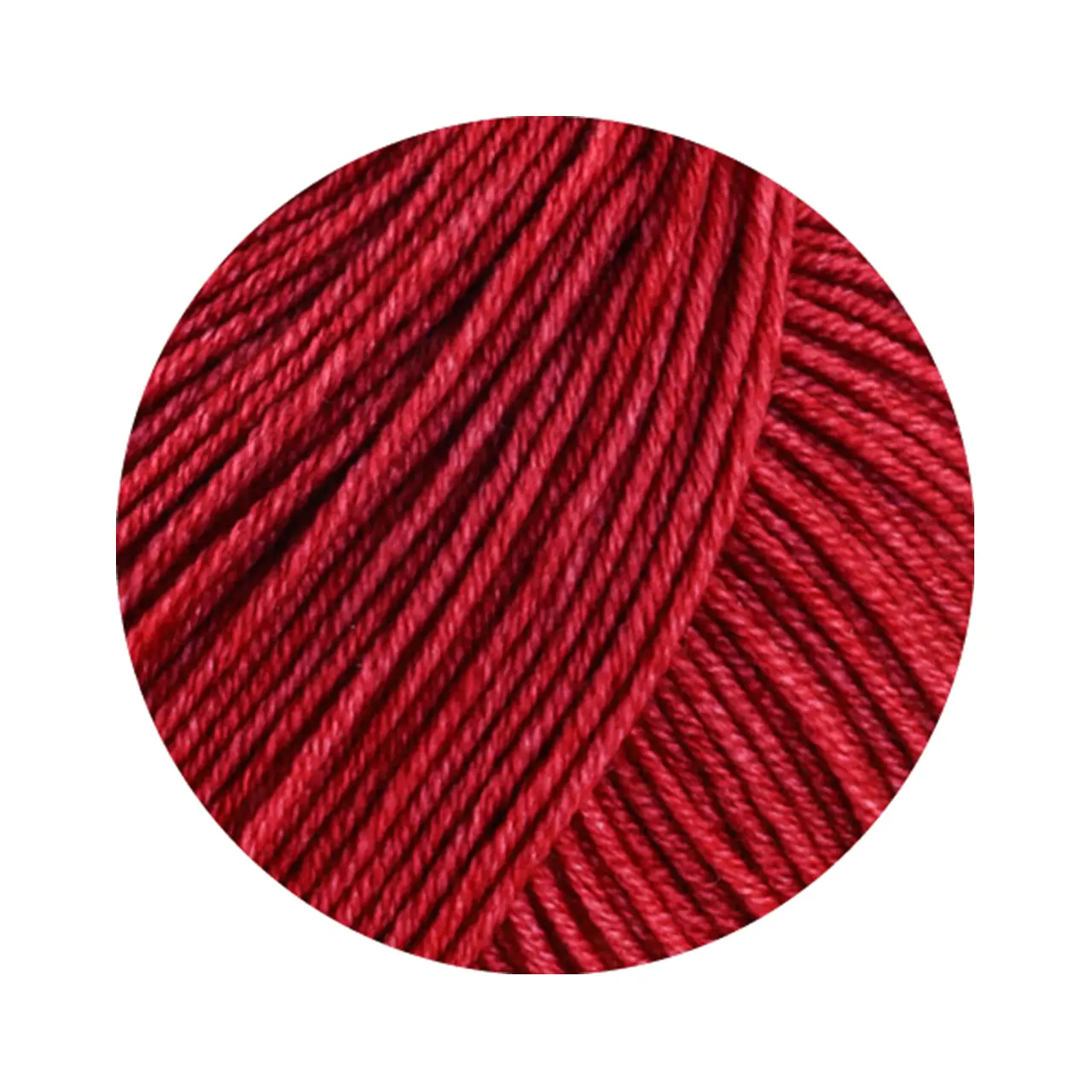 Cool Wool Vintage 7398 Feuerrot von Lana Grossa. Merinoklassiker mit Ton-in-Ton Farbeffekt - Für größere einfarbige Projekte empfehlen wir jeweils m