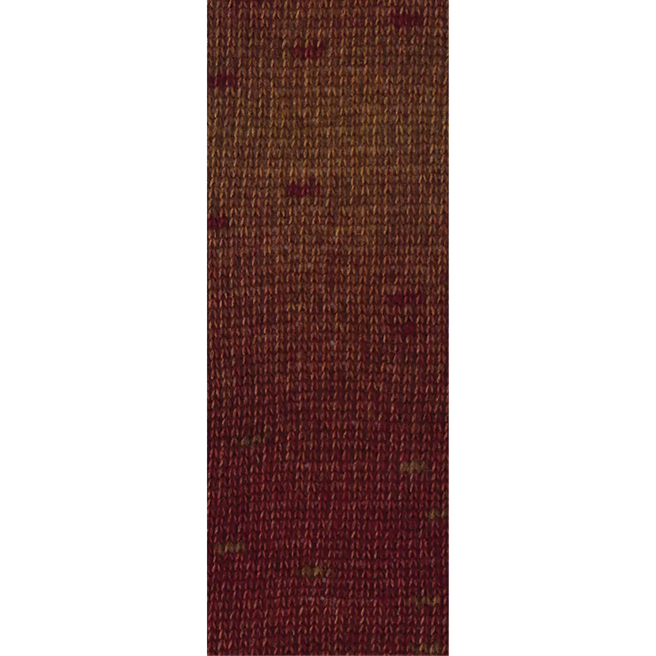 Ecopuno Sfumato 703 Rost-/Dunkelrot von Lana Grossa. Flauschige Netzgarnstruktur aus Baumwolle voluminös gefüllt mit Merino/Baby Alpaka