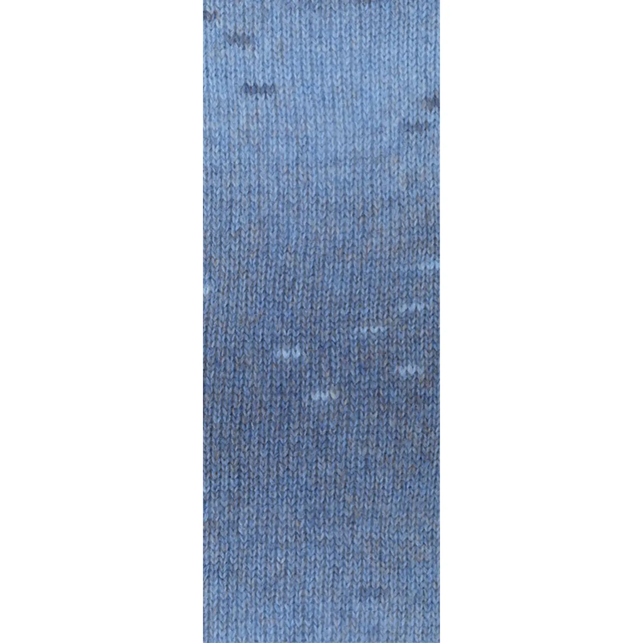 Ecopuno Sfumato 705 Jeans/Hellblau von Lana Grossa. Flauschige Netzgarnstruktur aus Baumwolle voluminös gefüllt mit Merino/Baby Alpaka
