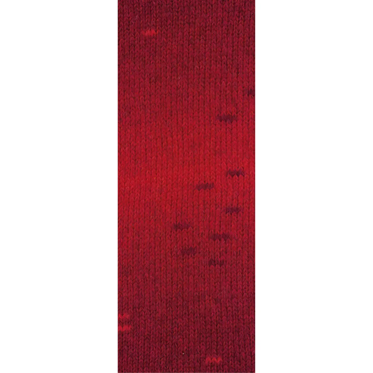 Ecopuno Sfumato 706 Rot/Schwarz von Lana Grossa. Flauschige Netzgarnstruktur aus Baumwolle voluminös gefüllt mit Merino/Baby Alpaka