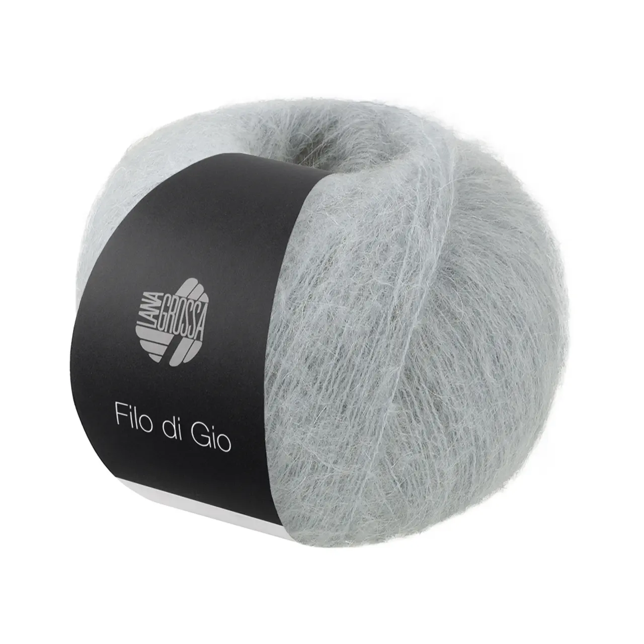 Filo Di Gio 10 Azurblau von Lana Grossa. Locker verzwirntes Garn aus superfeinen Merinofasern und Superkid Mohair