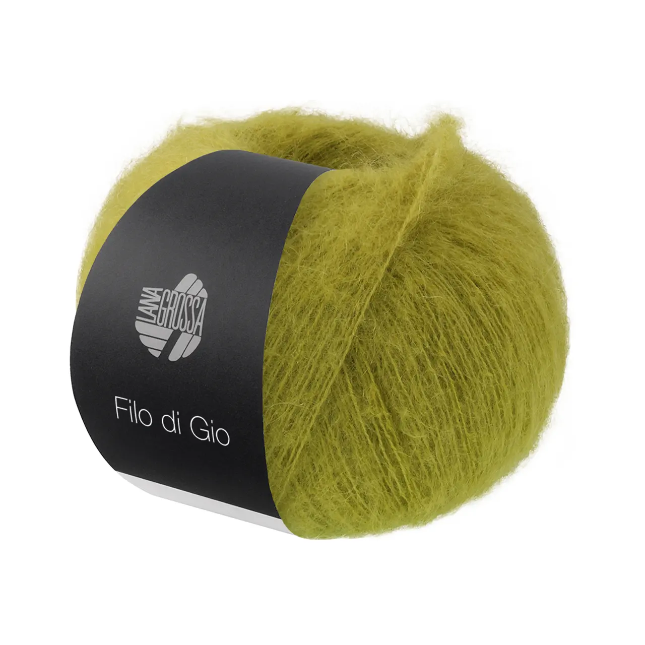 Filo Di Gio 3 Frühlingsgrün von Lana Grossa. Locker verzwirntes Garn aus superfeinen Merinofasern und Superkid Mohair