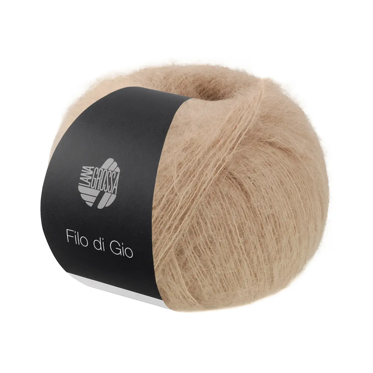 Filo Di Gio 5 Beige von Lana Grossa. Locker verzwirntes Garn aus superfeinen Merinofasern und Superkid Mohair
