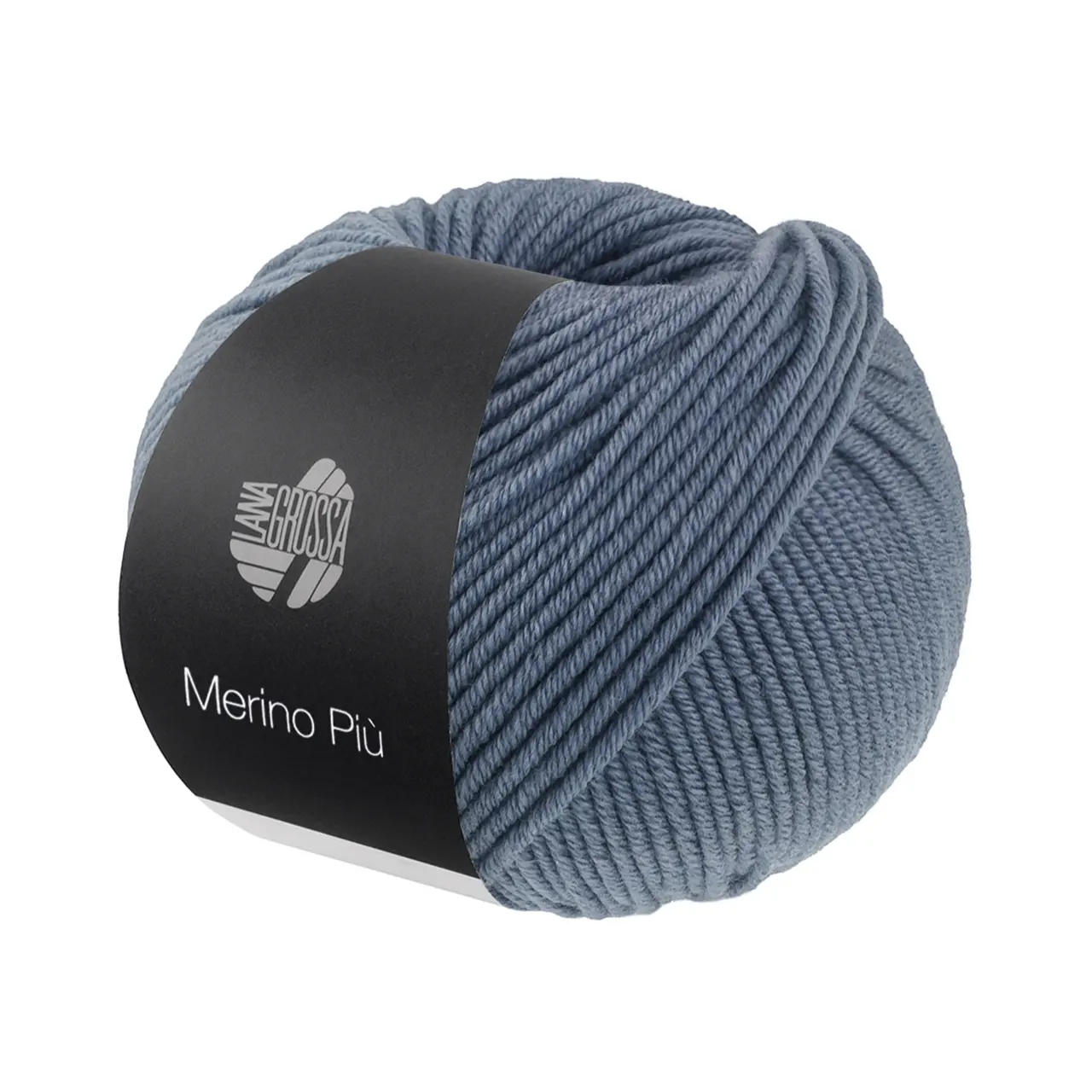 Merino Piú 10 Graublau von Lana Grossa. Pure superfeine Merinowolle waschmaschinenfest und filzfrei mit 100m Lauflänge