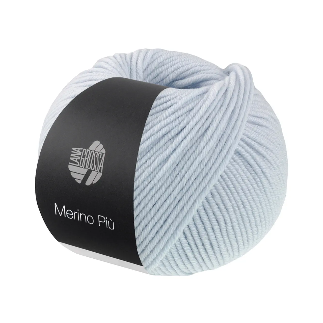 Merino Piú 11 Zartblau von Lana Grossa. Pure superfeine Merinowolle waschmaschinenfest und filzfrei mit 100m Lauflänge