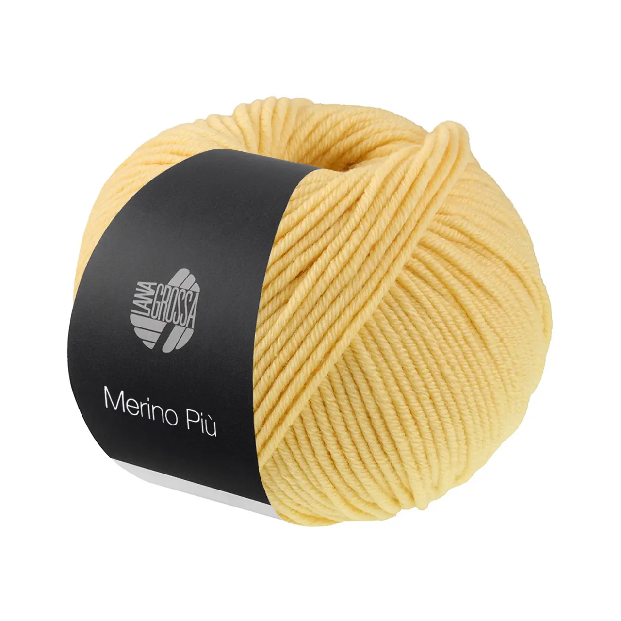 Merino Piú 22 Vanille von Lana Grossa. Pure superfeine Merinowolle waschmaschinenfest und filzfrei mit 100m Lauflänge