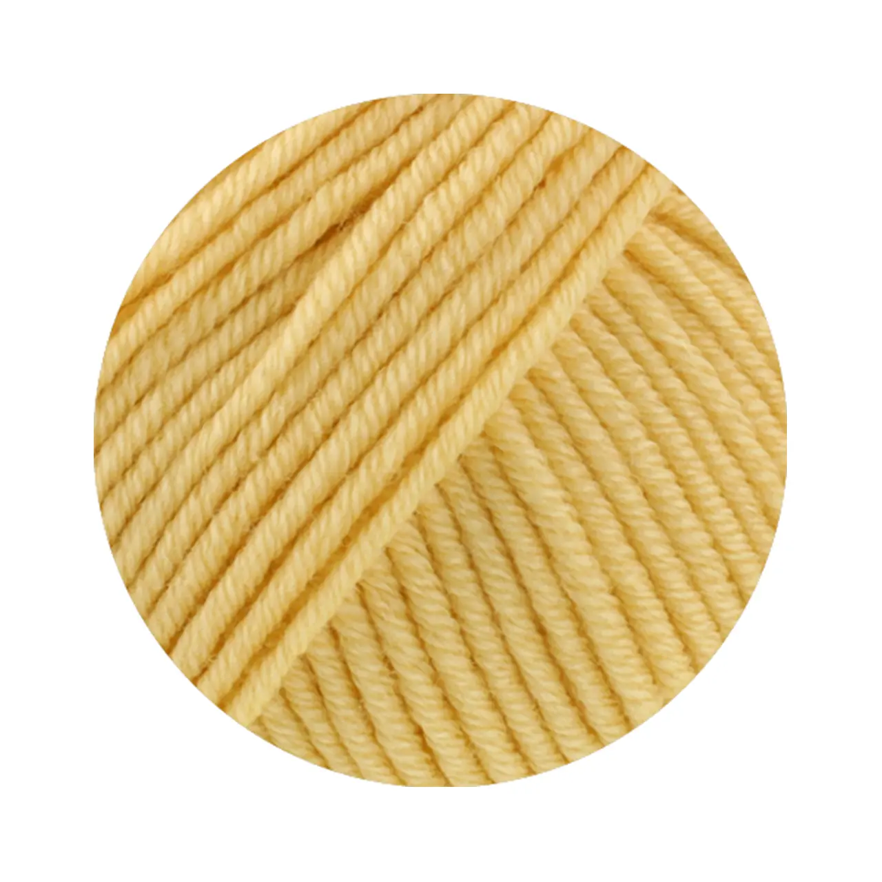 Merino Piú 22 Vanille von Lana Grossa. Pure superfeine Merinowolle waschmaschinenfest und filzfrei mit 100m Lauflänge
