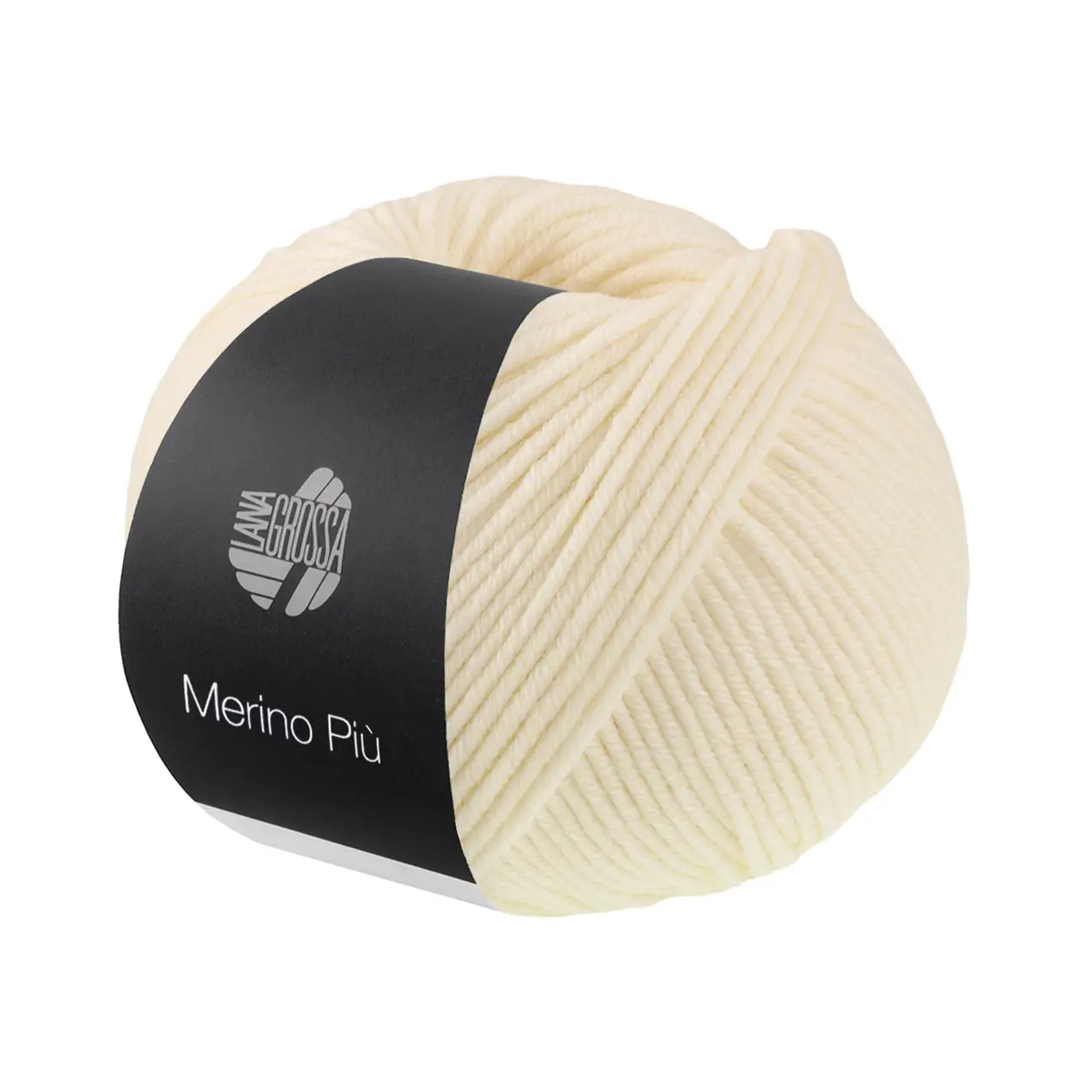 Merino Piú 23 Creme von Lana Grossa. Pure superfeine Merinowolle waschmaschinenfest und filzfrei mit 100m Lauflänge