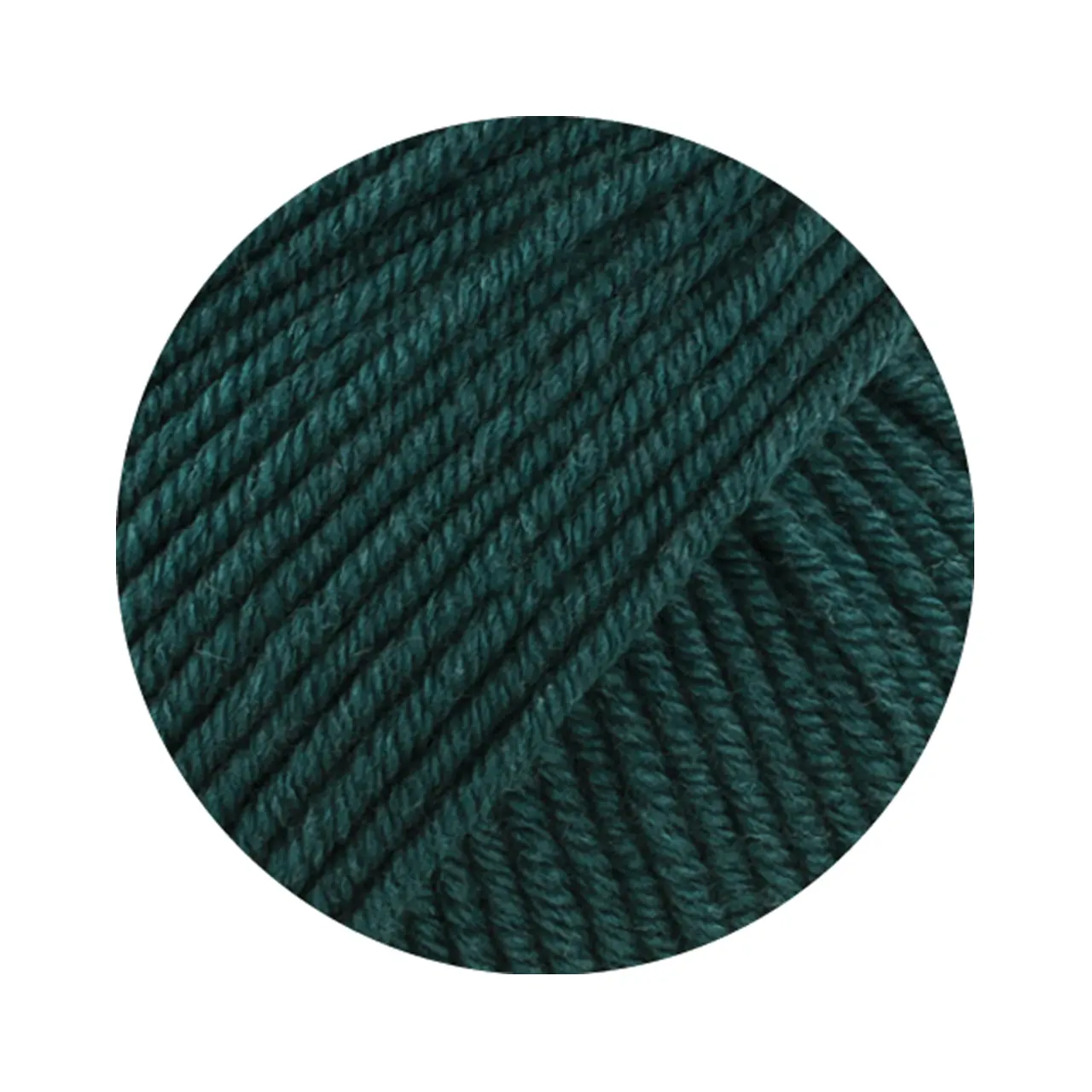 Merino Piú 7 Dunkelpetrol von Lana Grossa. Pure superfeine Merinowolle waschmaschinenfest und filzfrei mit 100m Lauflänge