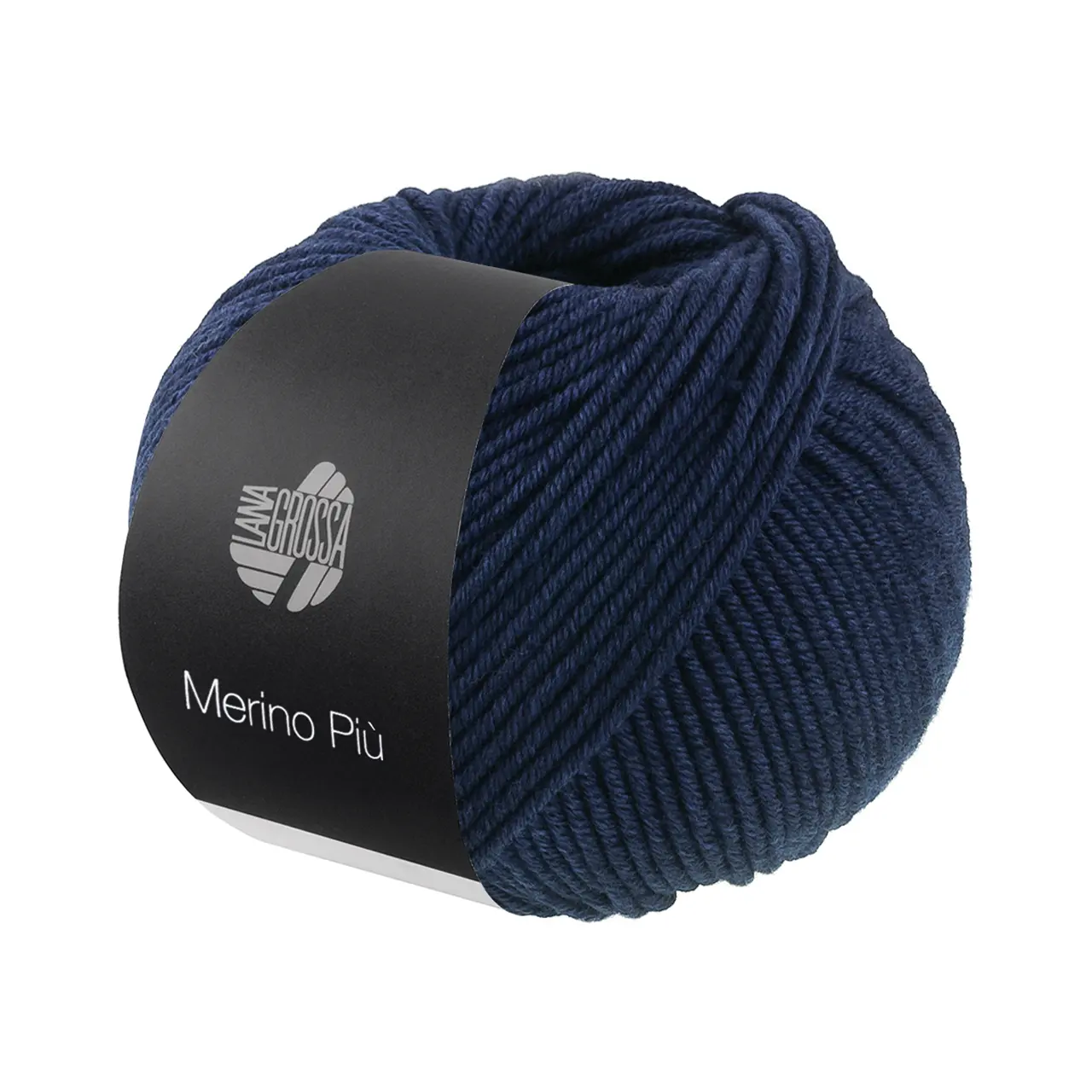Merino Piú 9 Nachtblau von Lana Grossa. Pure superfeine Merinowolle waschmaschinenfest und filzfrei mit 100m Lauflänge