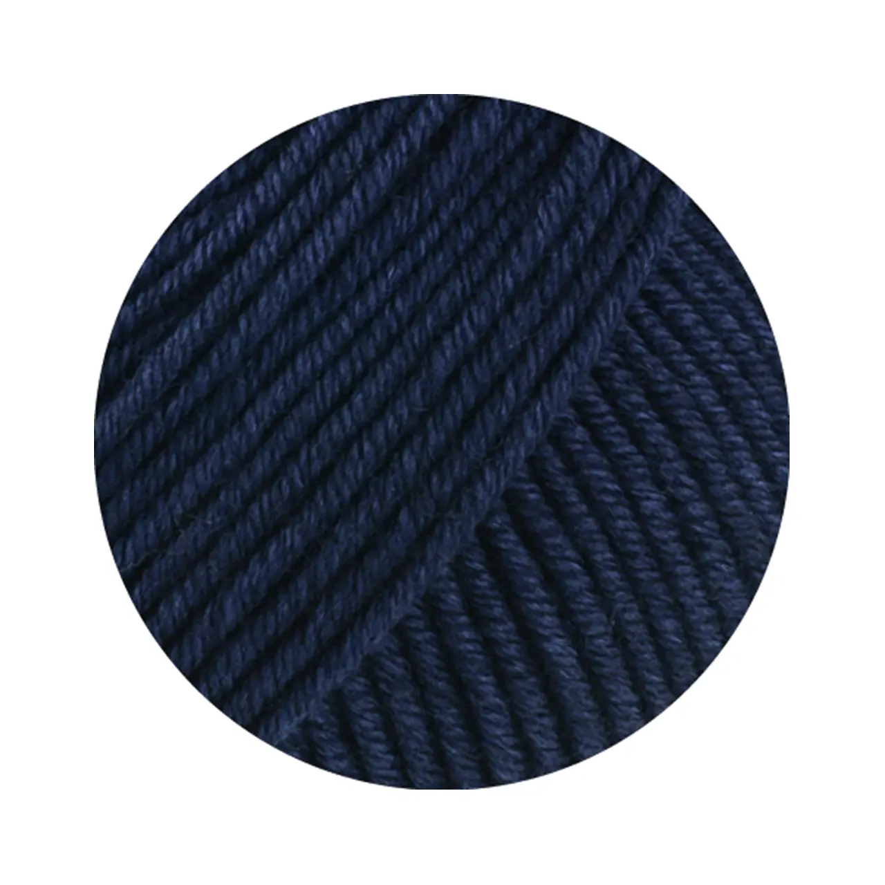 Merino Piú 9 Nachtblau von Lana Grossa. Pure superfeine Merinowolle waschmaschinenfest und filzfrei mit 100m Lauflänge