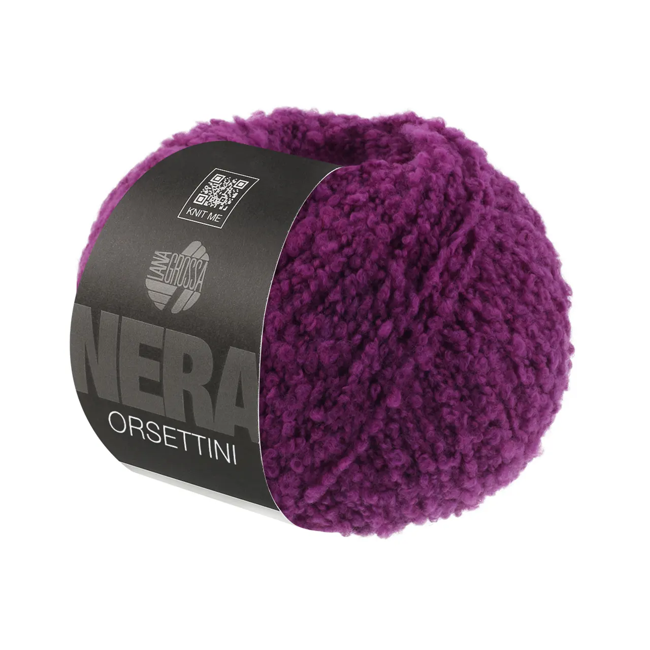 Orsettini 2 Rotviolett von Lana Grossa. Zartes weiches Bouclé-Garn aus superfeinen Merinofasern