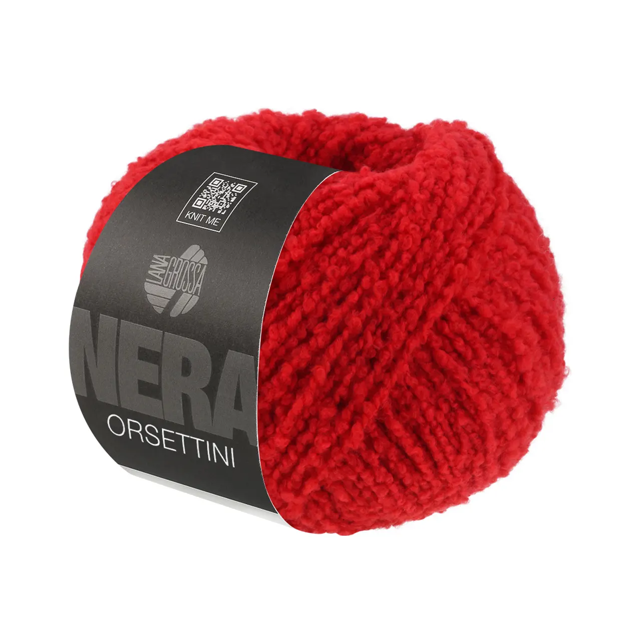 Orsettini 4 Rot von Lana Grossa. Zartes weiches Bouclé-Garn aus superfeinen Merinofasern