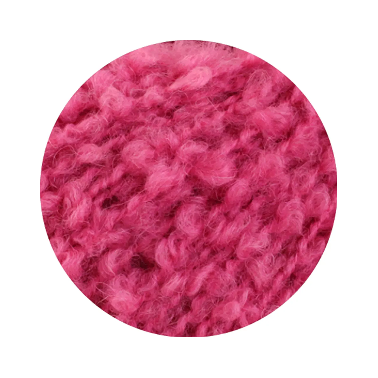 Orsetto 18 Pink von Lana Grossa. Weiches Bouclé-Garn aus Alpaka- und Merinofasern