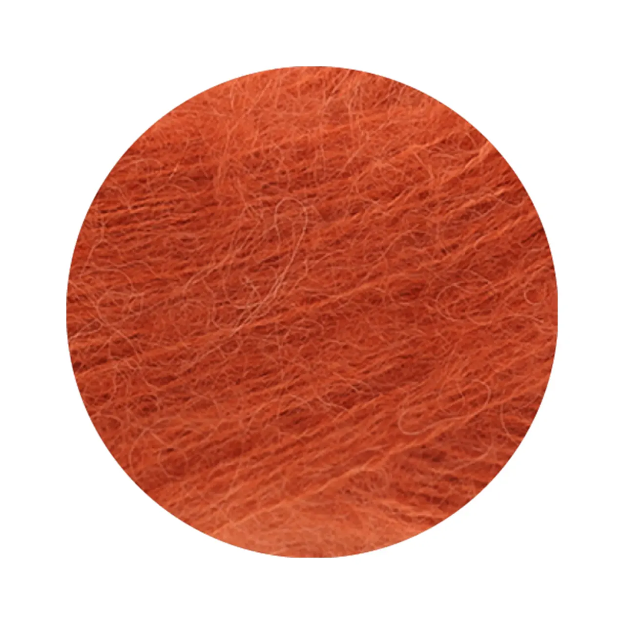 Setasuri 86 Rotorange von Lana Grossa. Feines Lace-Garn aus Suri-Alpakafasern mit Seide