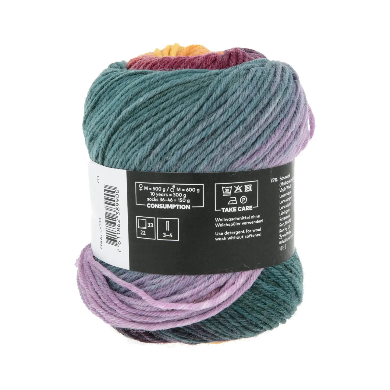 Move 6-Fach 11 Light Blue/Royal Purple/Orange von Lang Yarns. MOVE is not just a sock yarn it's a vibrant celebration of hues that invites you to break free from the subdued palette of neutrals. With MOVE your knitting and crocheting projects are transformed into a kaleidoscope of colors infusing energy and excitement into every stitch. A colorful sturdy but soft 6-ply yarn for way more than just socks.