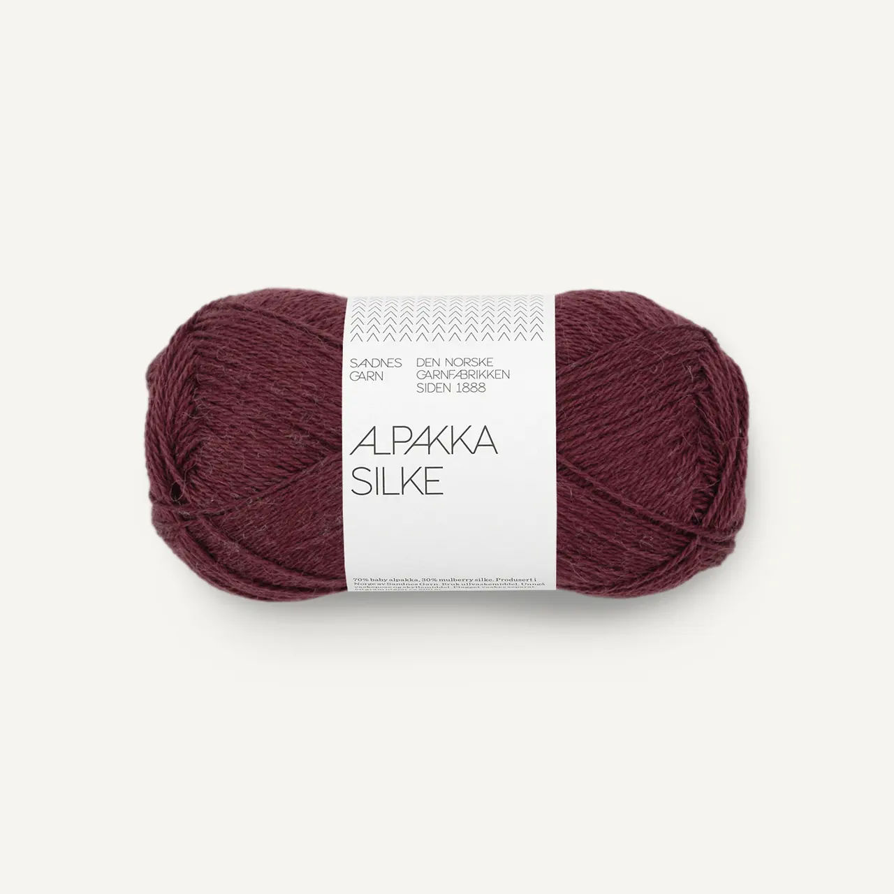 Alpakka Silke 4372 Dyp Burgunder von Sandnes Garn. Eine herrlich weiche und exklusive Qualität.