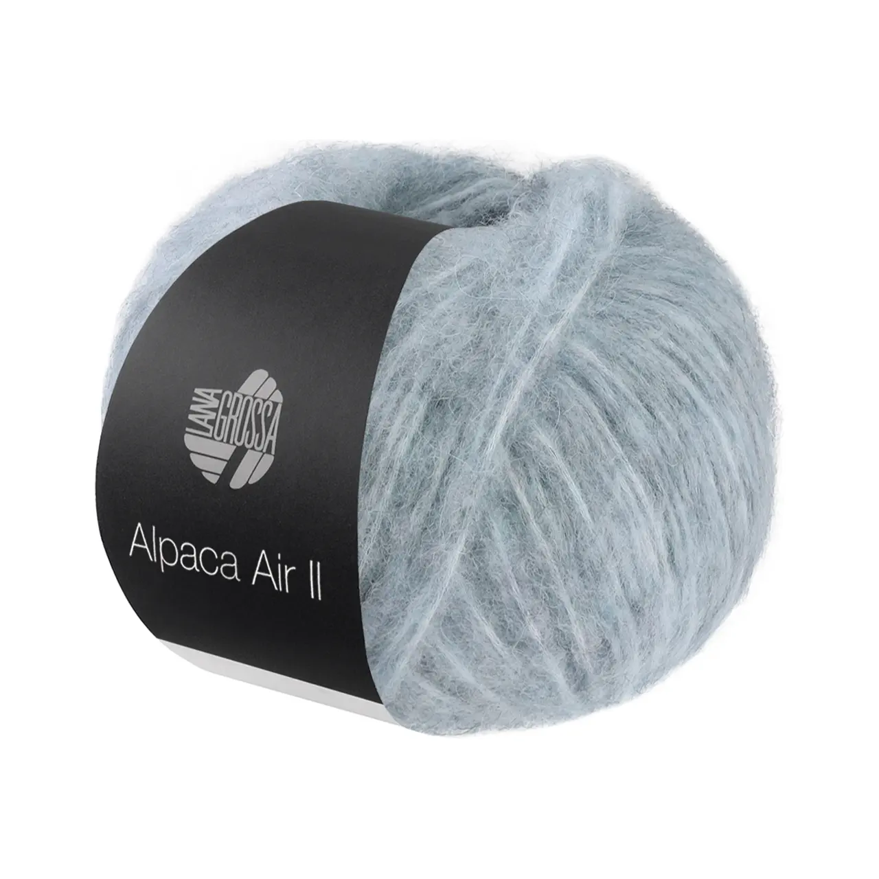 Alpaca Air II 36 Graublau von Lana Grossa. Leichtes Alpaka-Schlauchgarn mit Baumwollanteil