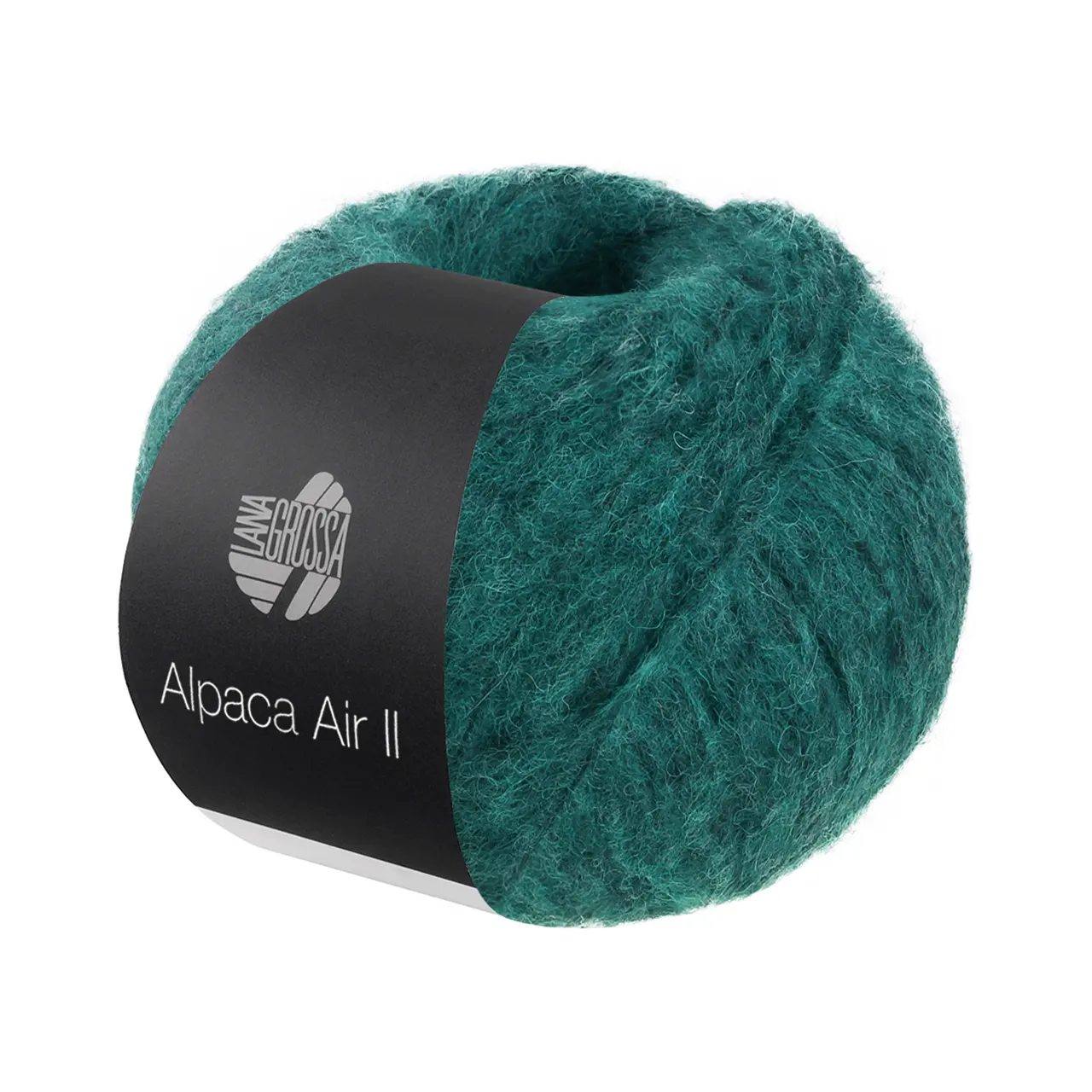 Alpaca Air II 41 Petrol von Lana Grossa. Leichtes Alpaka-Schlauchgarn mit Baumwollanteil